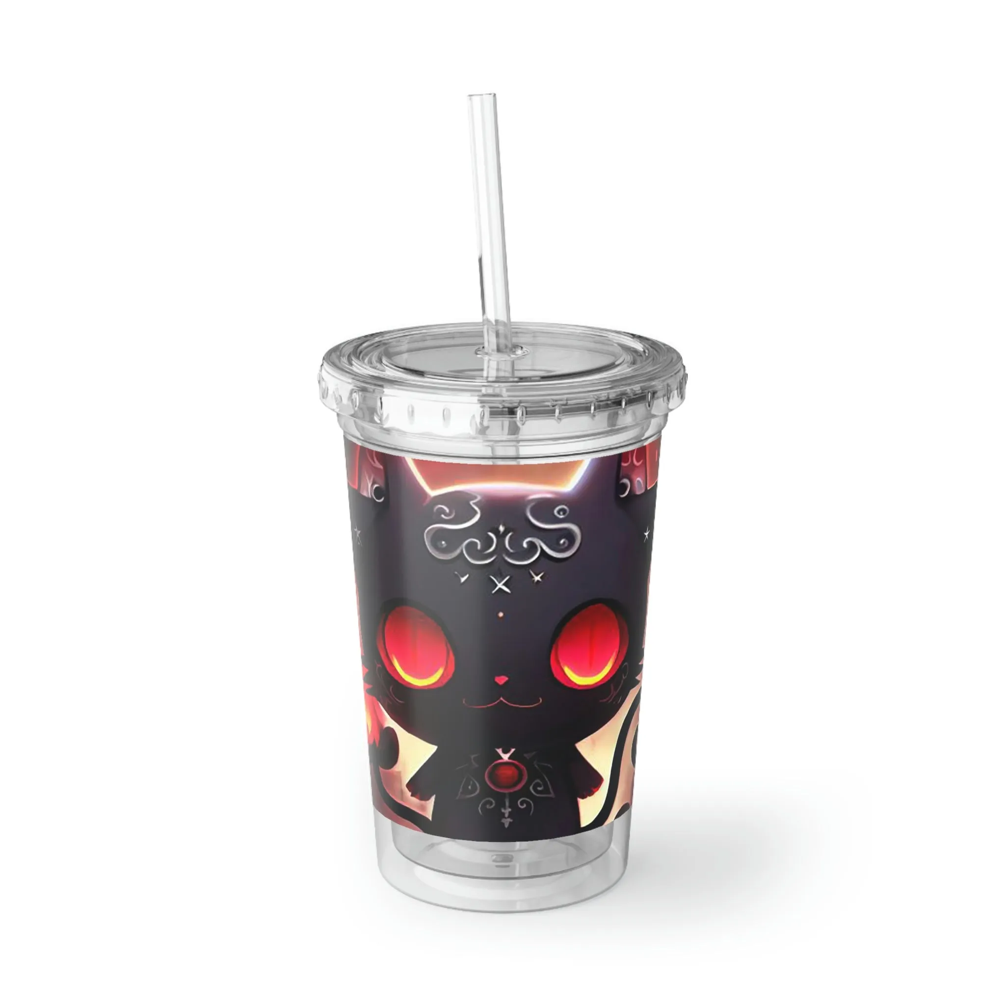 Black Kitty Suave Acrylic Cup