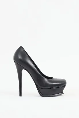 Black Leather Tribute 2 Platform Heel