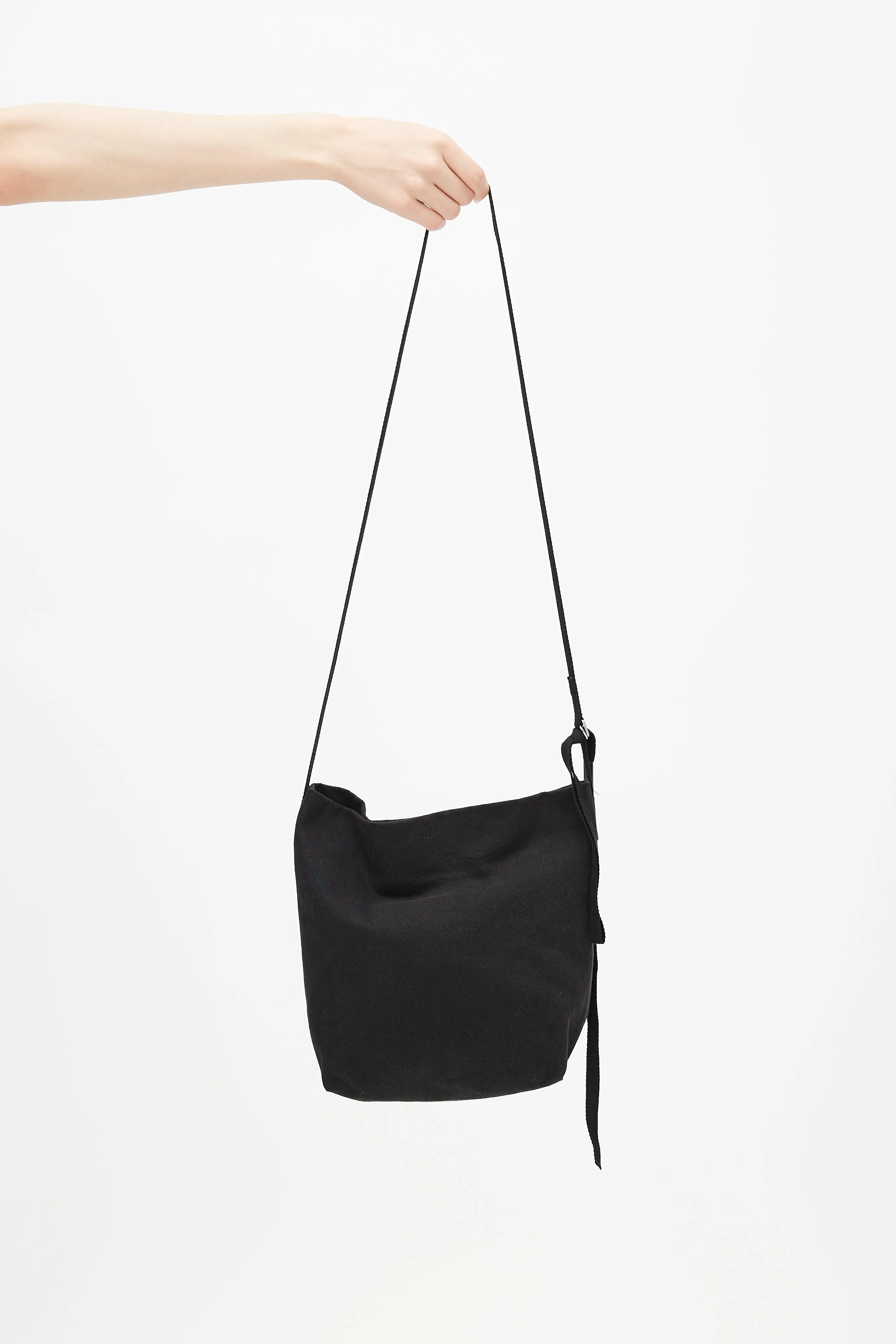 Black Mini Sack Crossbody Bag