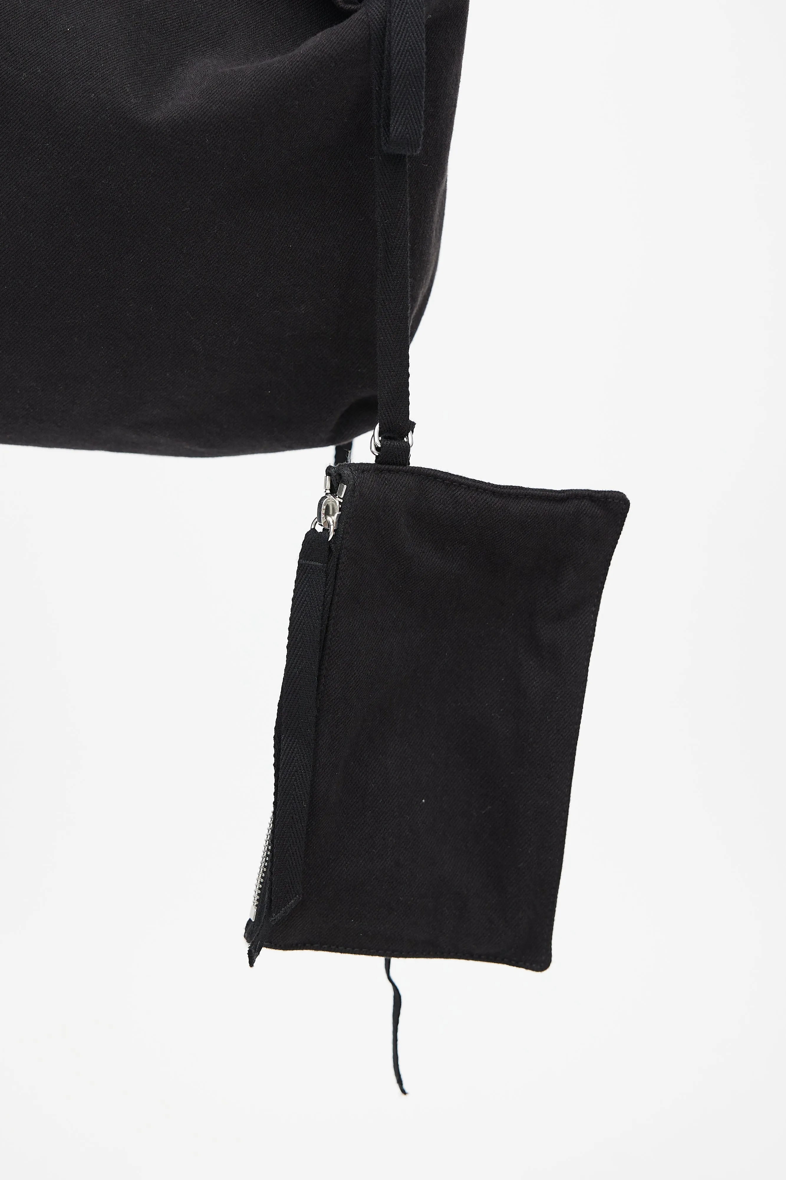 Black Mini Sack Crossbody Bag