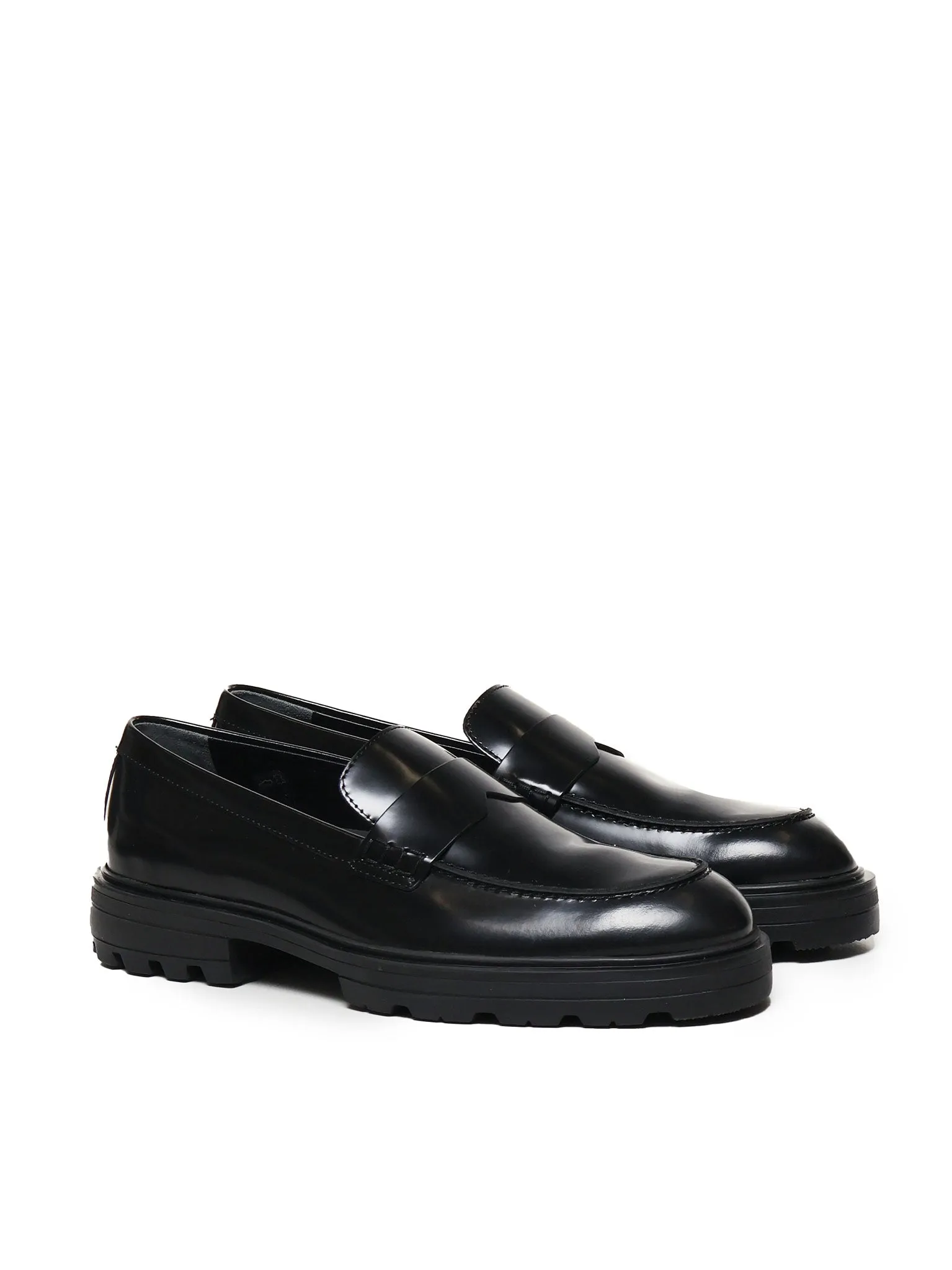 Black Patent Leather Loafers