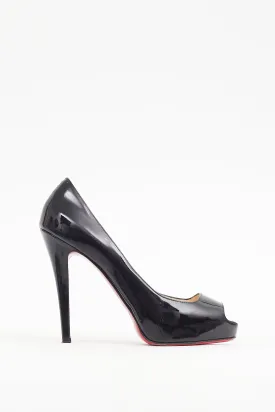 Black Patent Leather Very Prive Heel