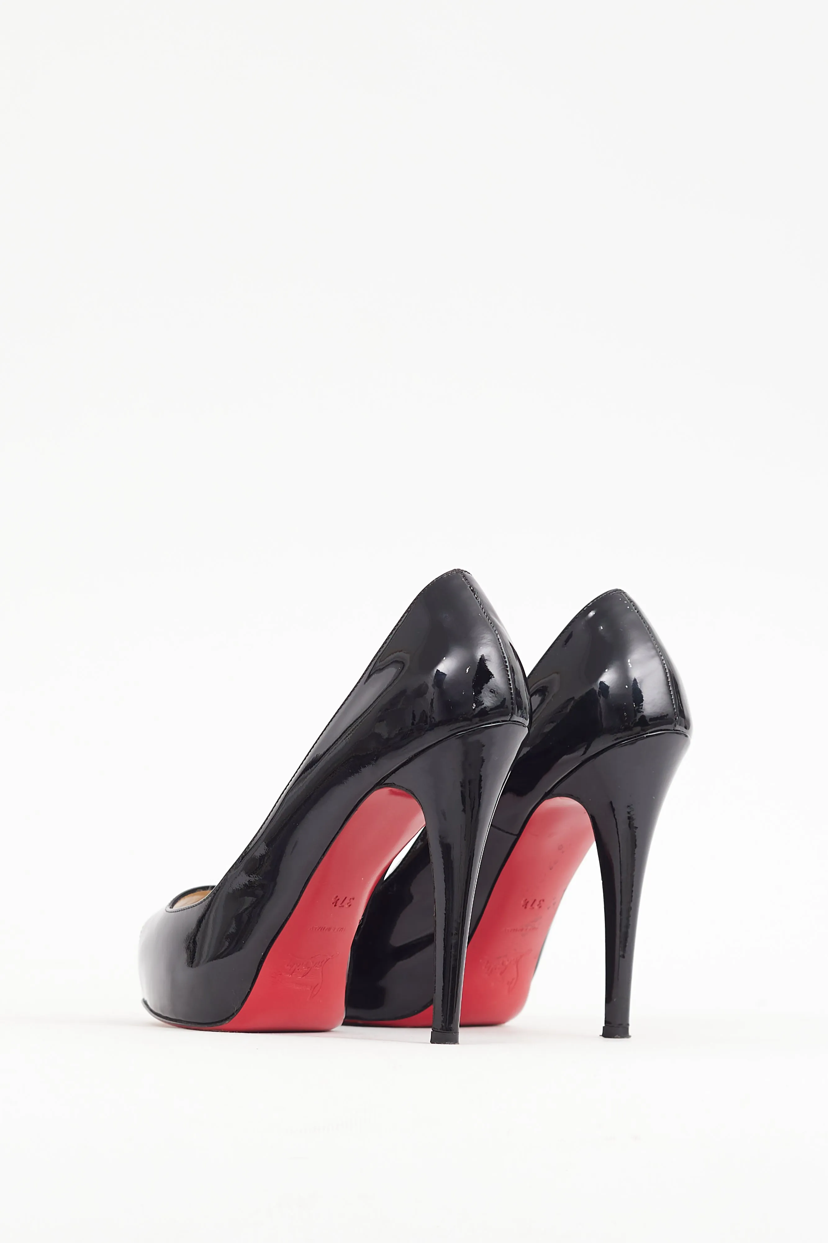 Black Patent Leather Very Prive Heel