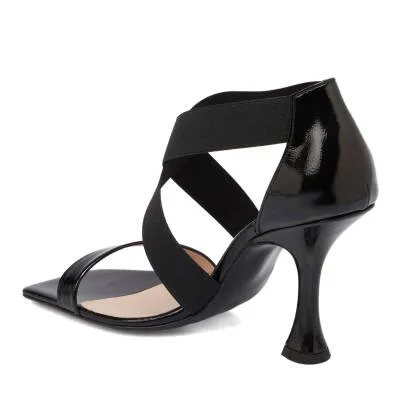 Black Patent Leather Women's Evening Shoes - SCB-A67399