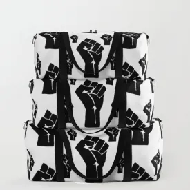 Black Power Fist Pattern Travel Duffle Bag