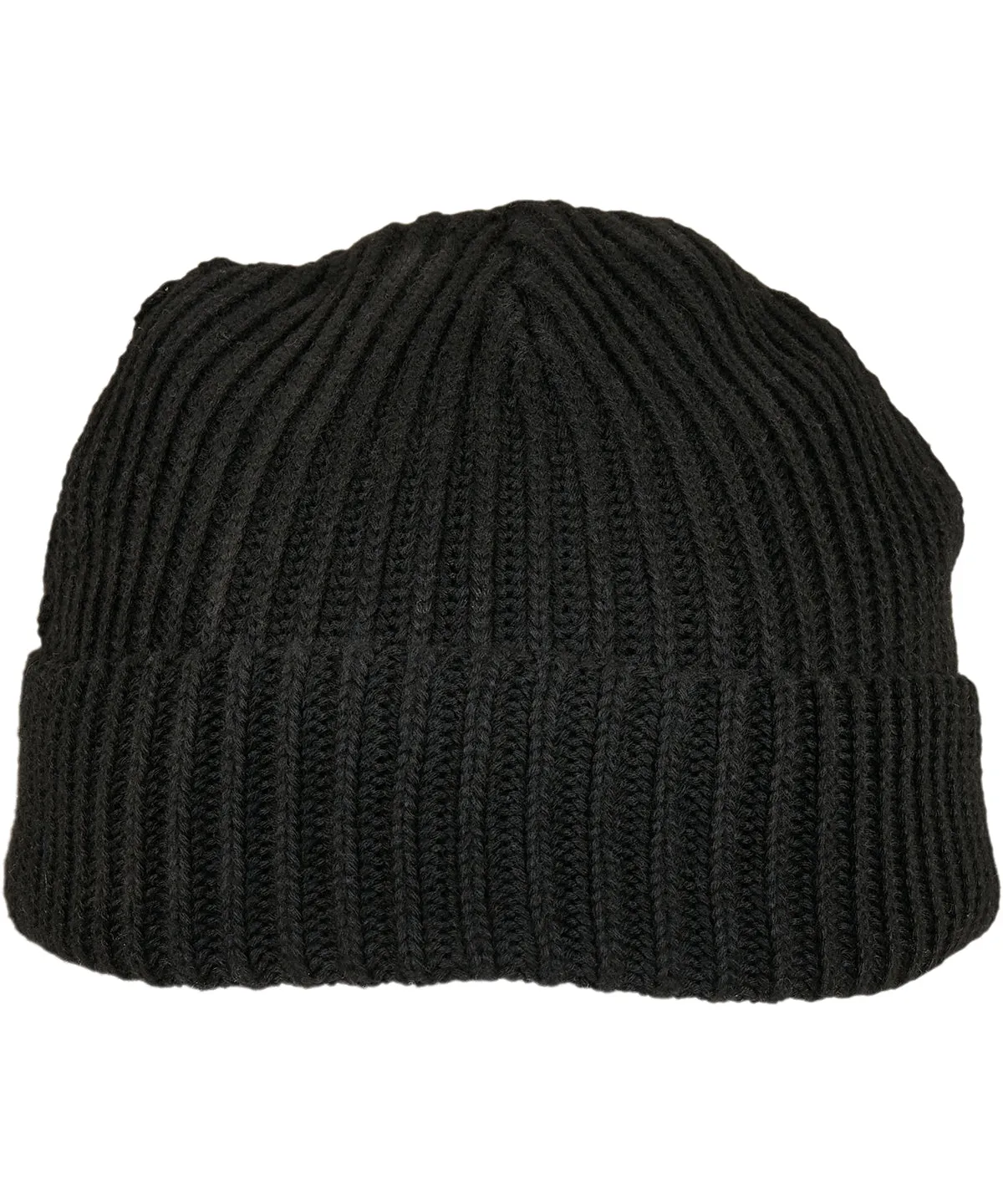 Black - Recycled yarn fisherman beanie