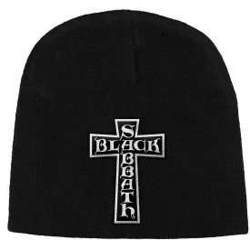 Black Sabbath Unisex Beanie: Cross Logo