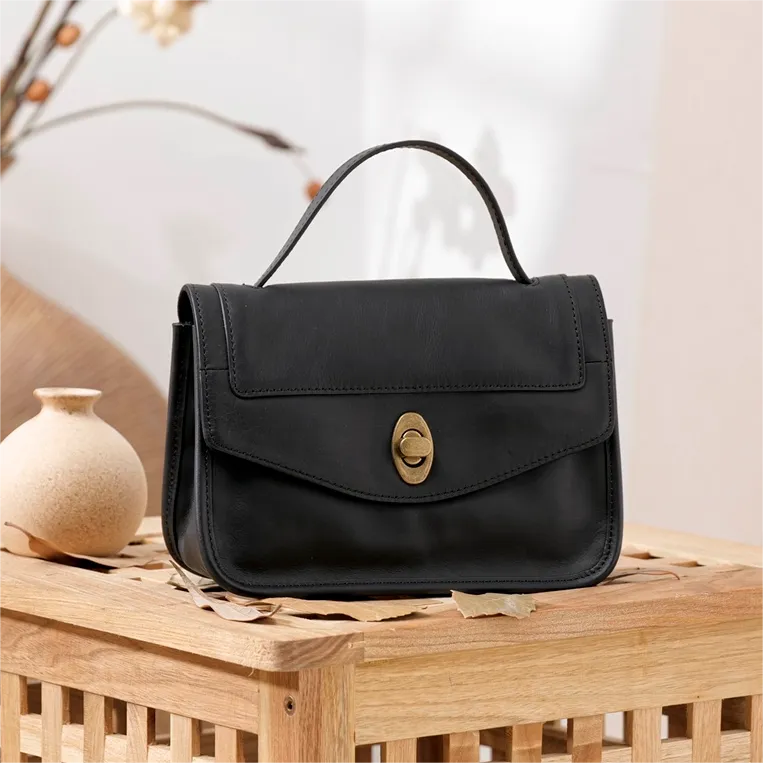 Black Satchel Handbag Women's Satchel