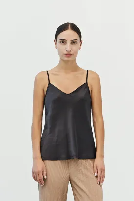 Black Satin Camisole