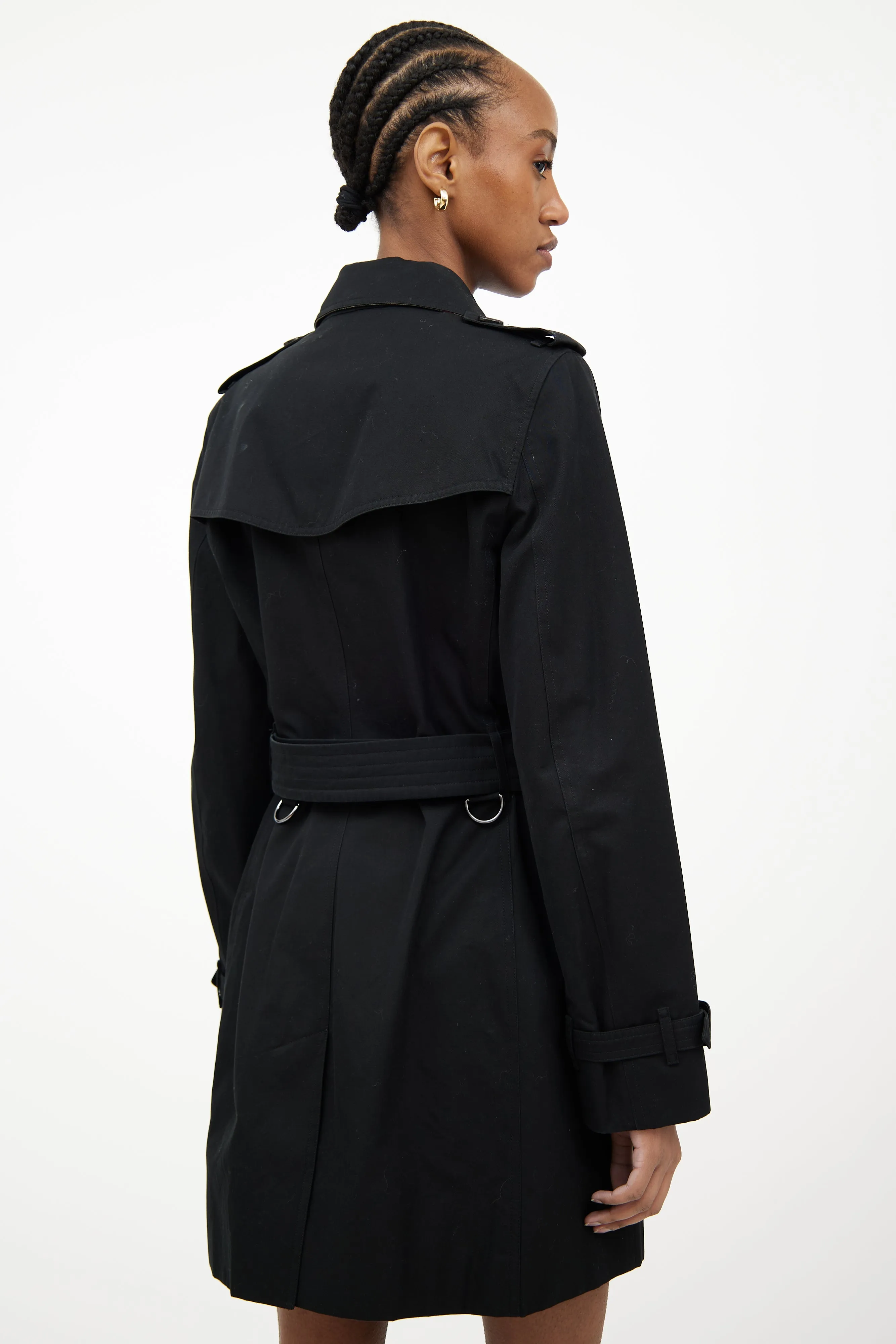 Black Short Trench Coat