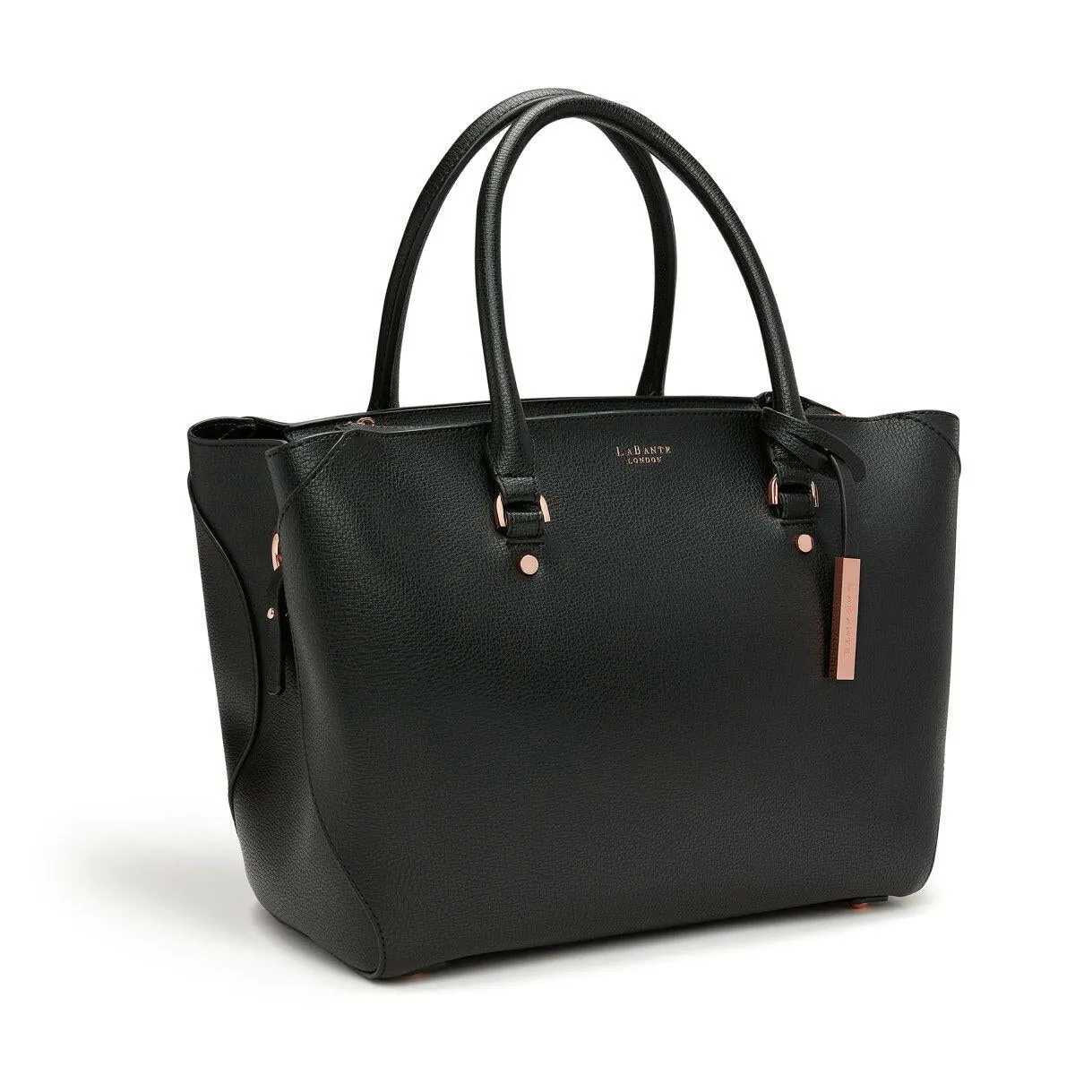 Black - Sophie Vegan Leather Tote Bag