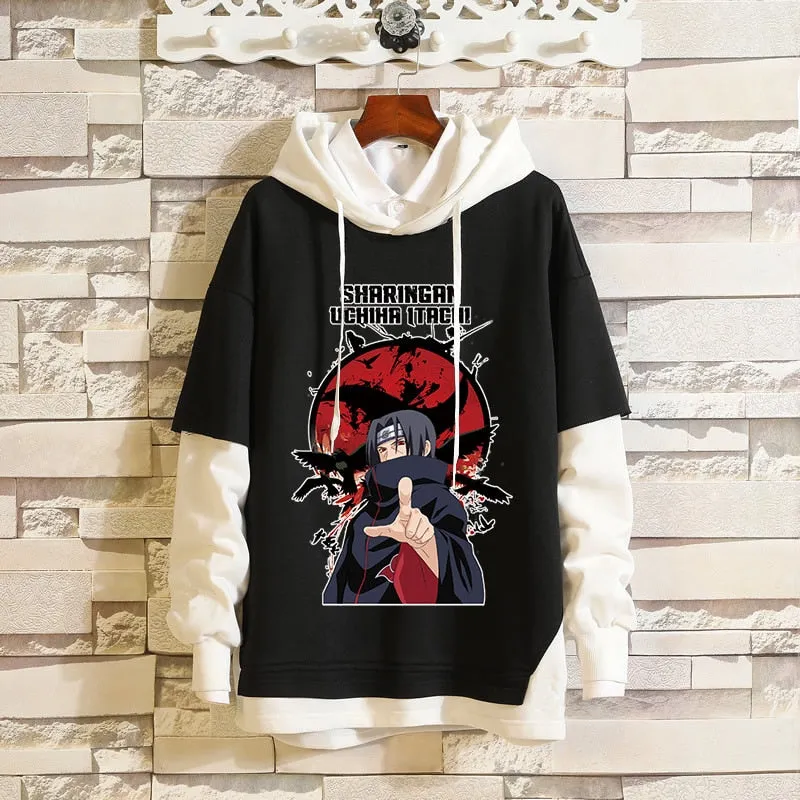 Black White Denim Collection 1 Hoodies/Jackets Naruto/Boruto (Variants Available)