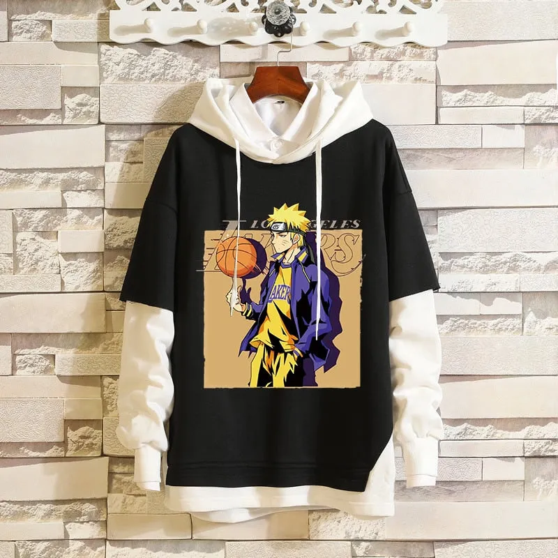 Black White Denim Collection 1 Hoodies/Jackets Naruto/Boruto (Variants Available)