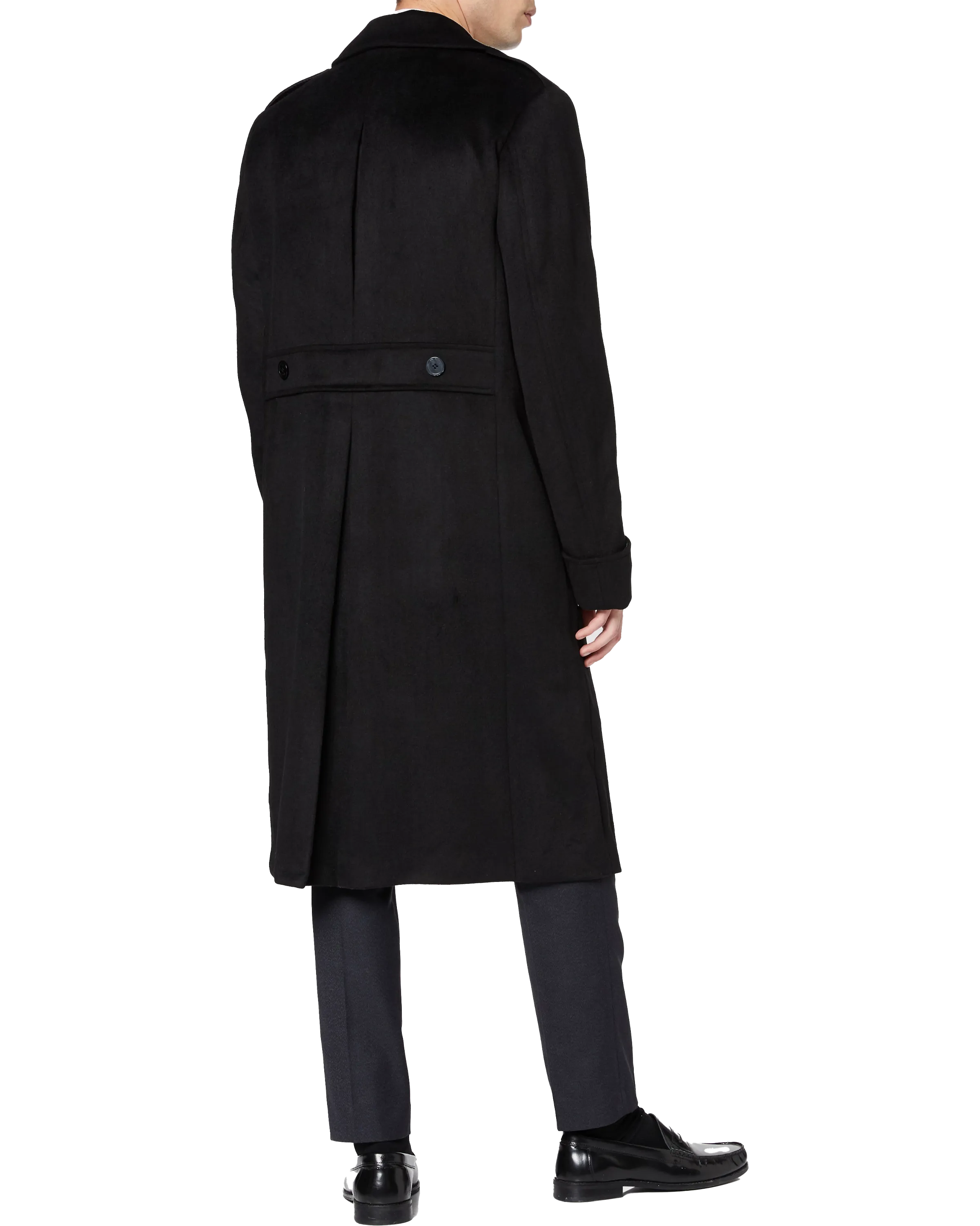 Black Wool Cashmere Greatcoat