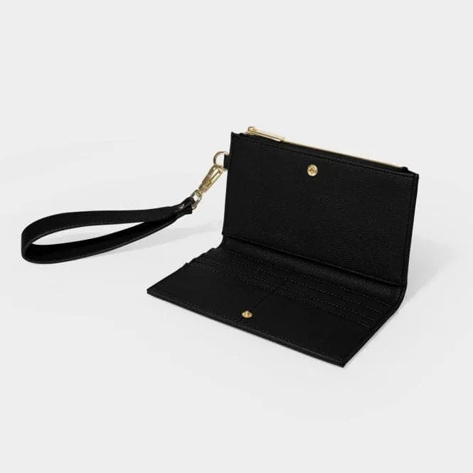 Black Zana Fold Out Wristlet Purse KLB2896