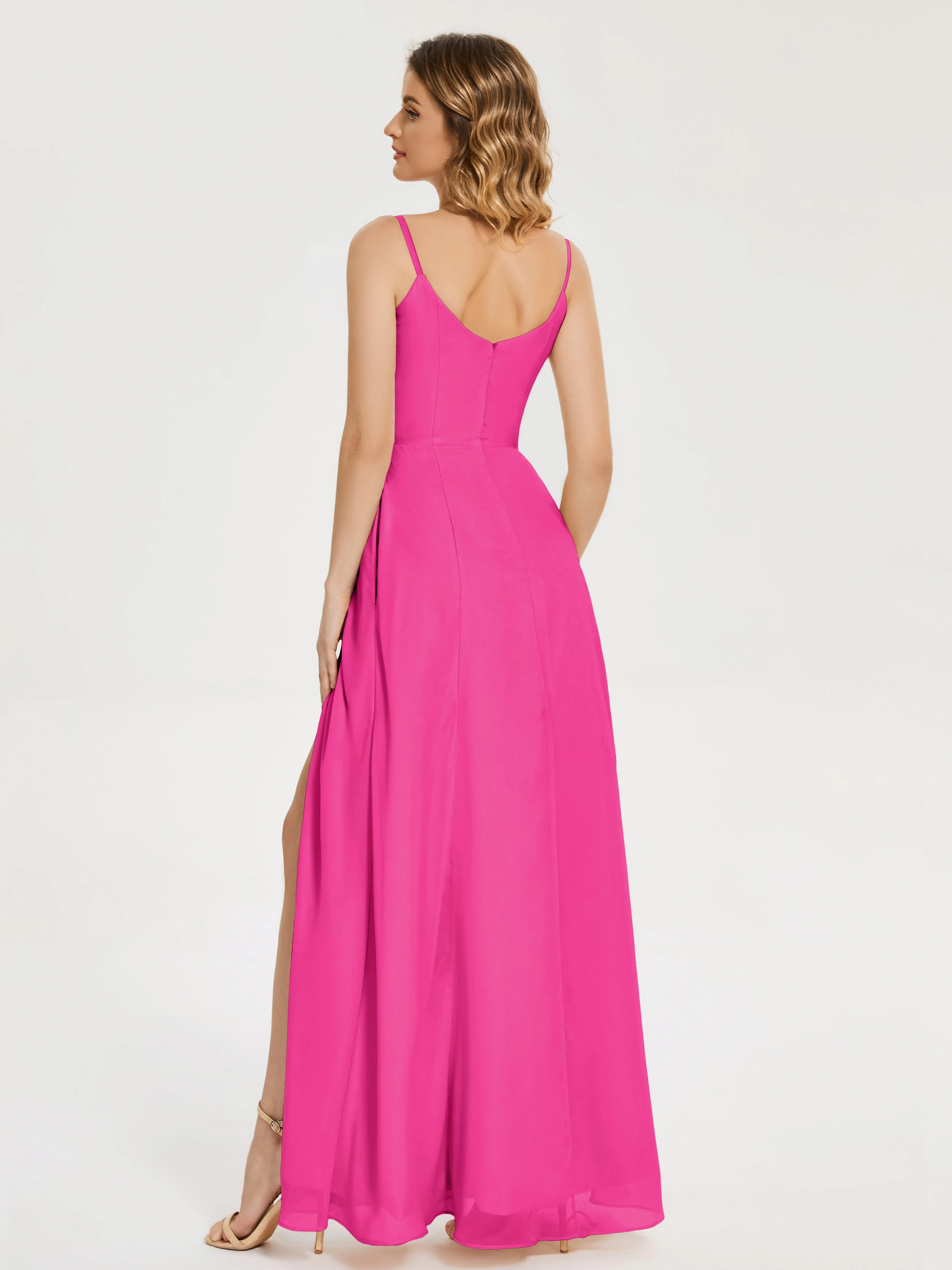 Blake Cowl Split Chiffon Bridesmaid Dresses