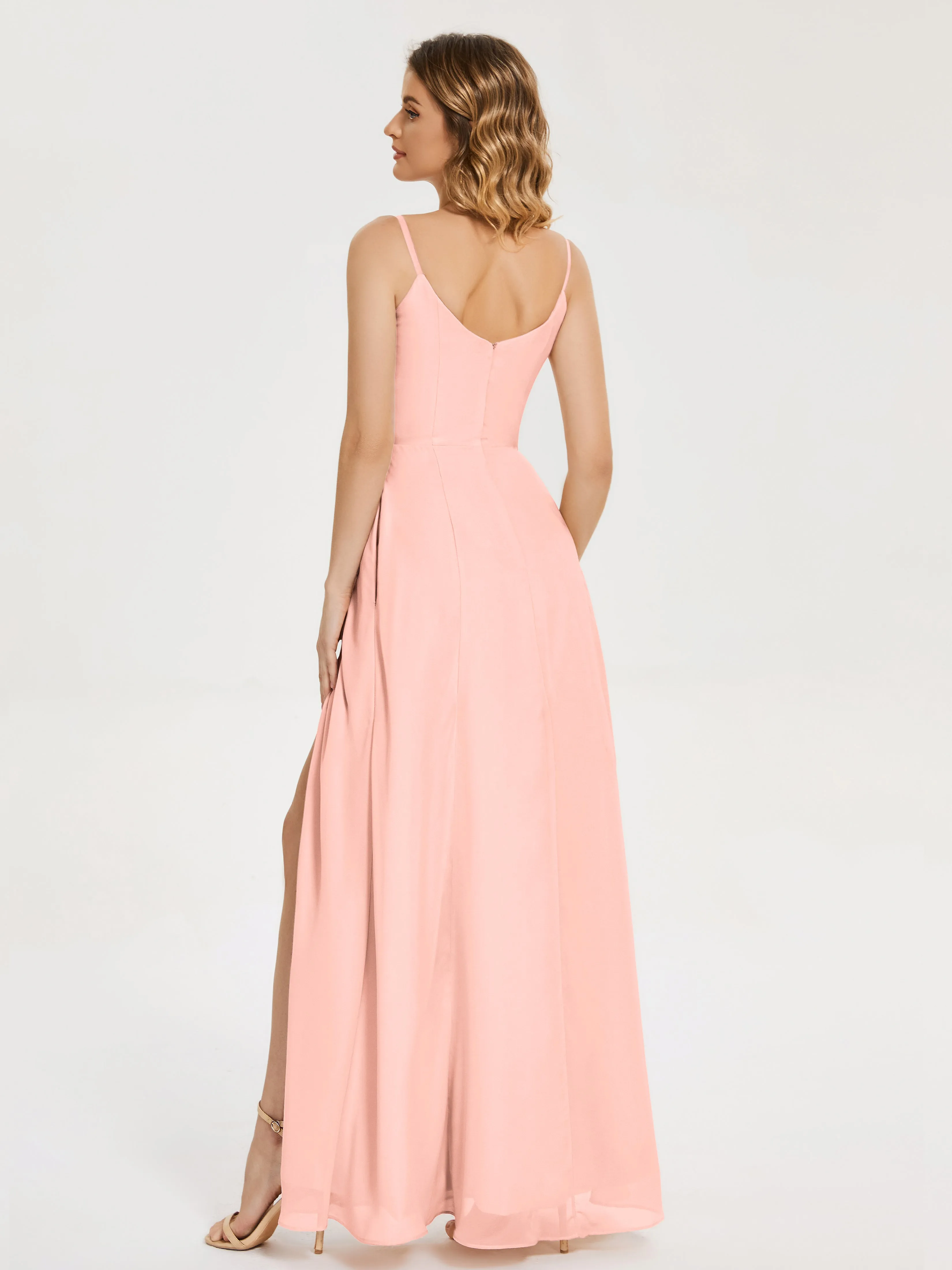 Blake Cowl Split Chiffon Bridesmaid Dresses