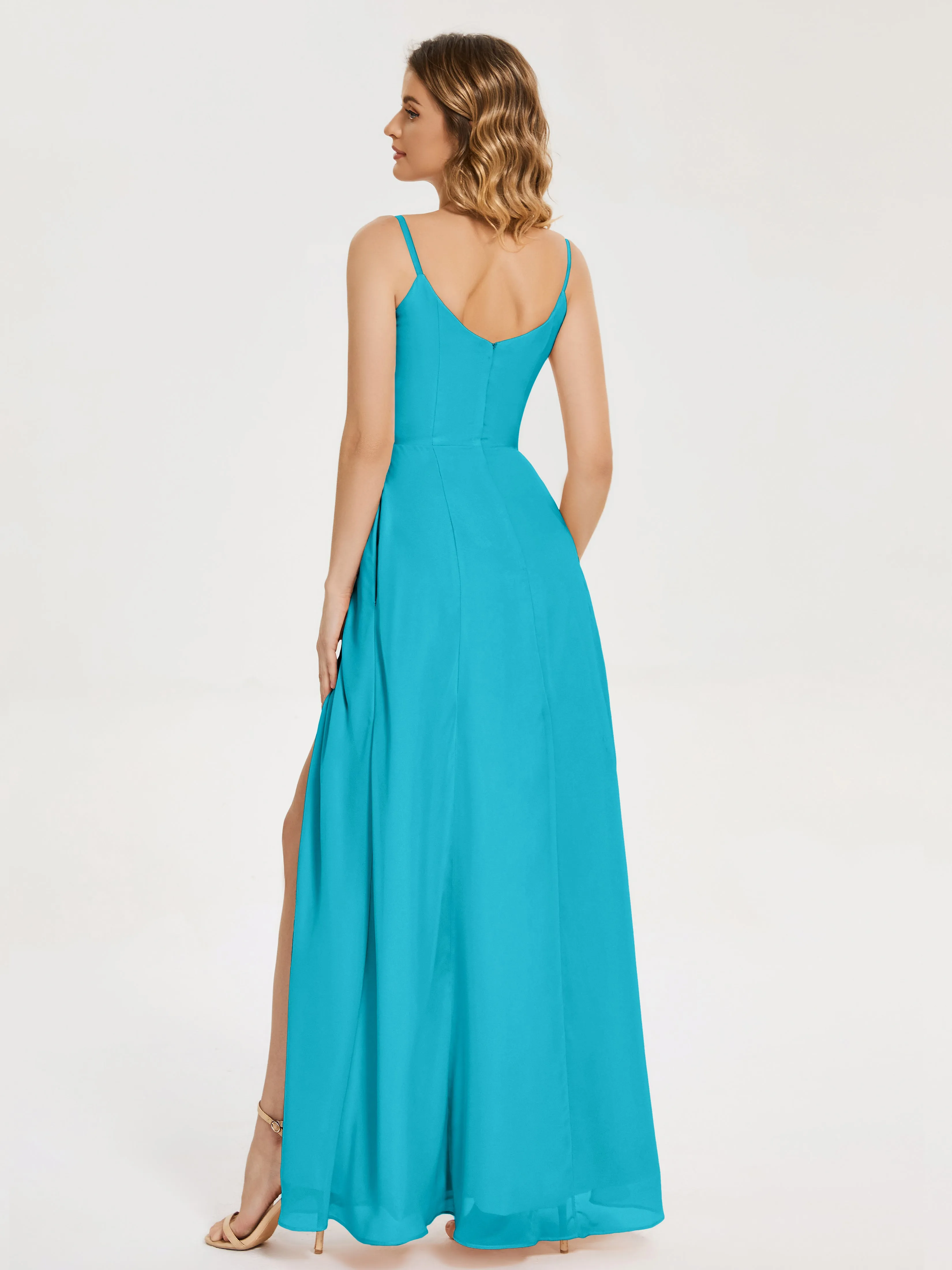 Blake Cowl Split Chiffon Bridesmaid Dresses