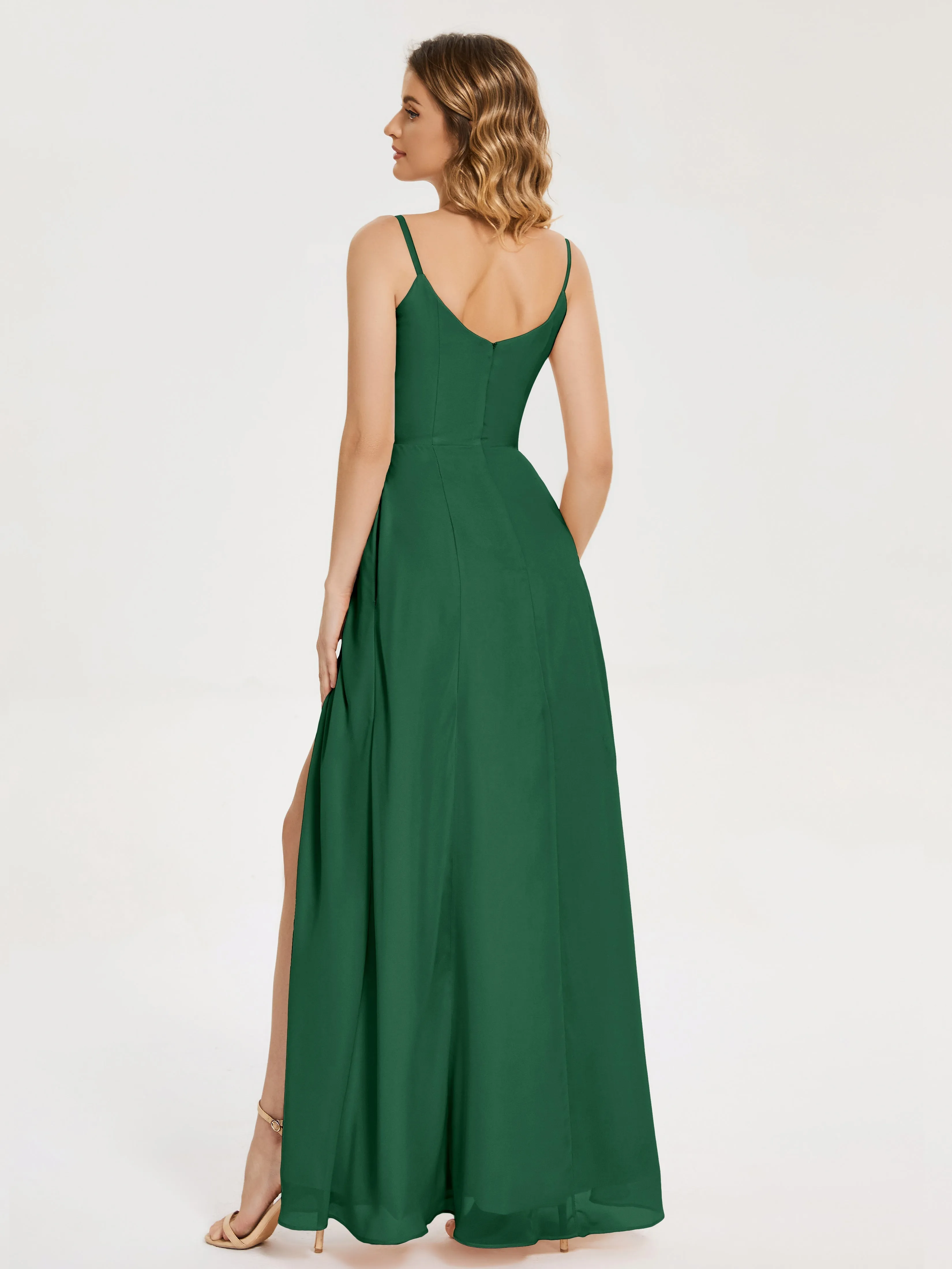 Blake Cowl Split Chiffon Bridesmaid Dresses