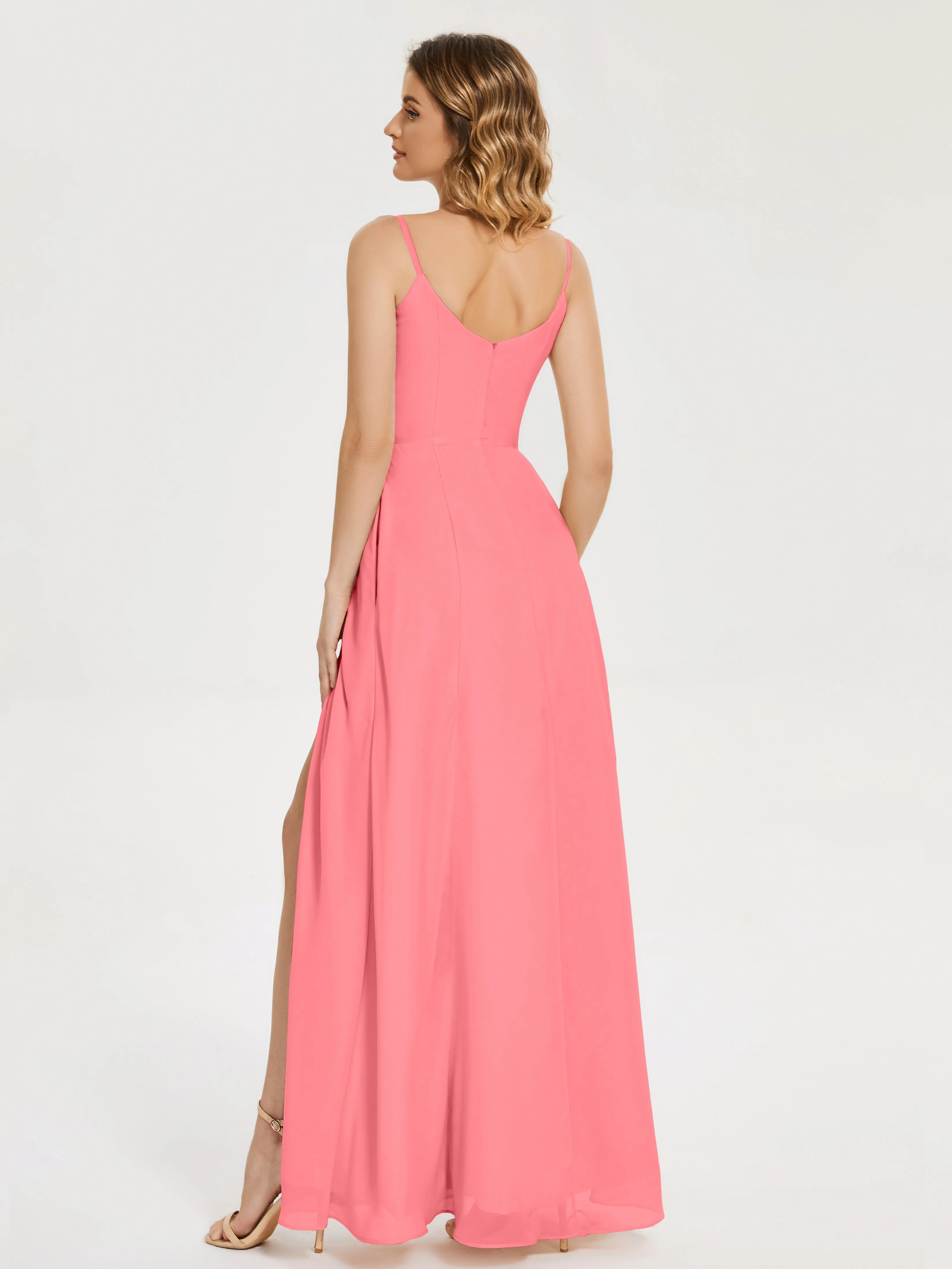 Blake Cowl Split Chiffon Bridesmaid Dresses