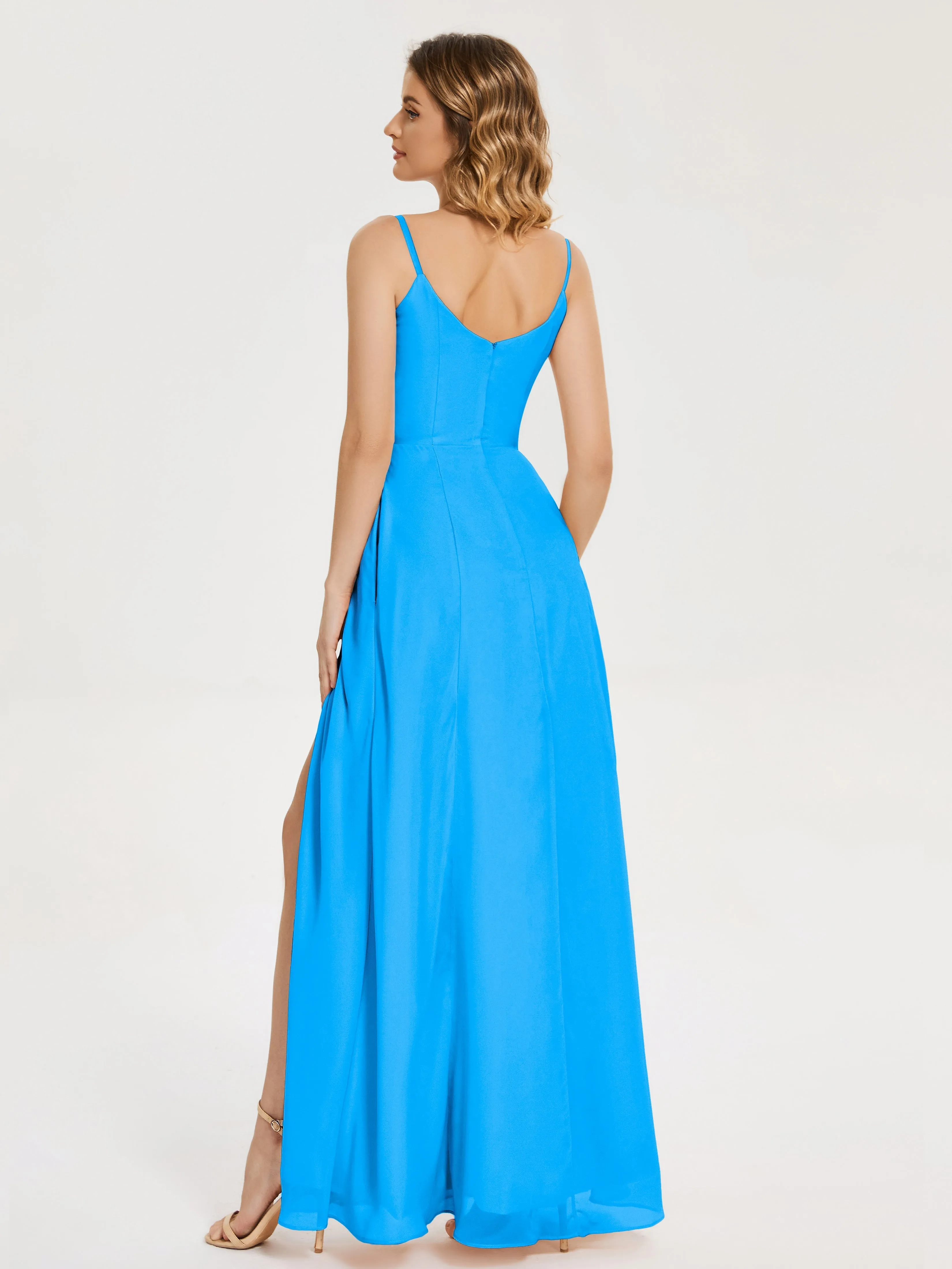 Blake Cowl Split Chiffon Bridesmaid Dresses