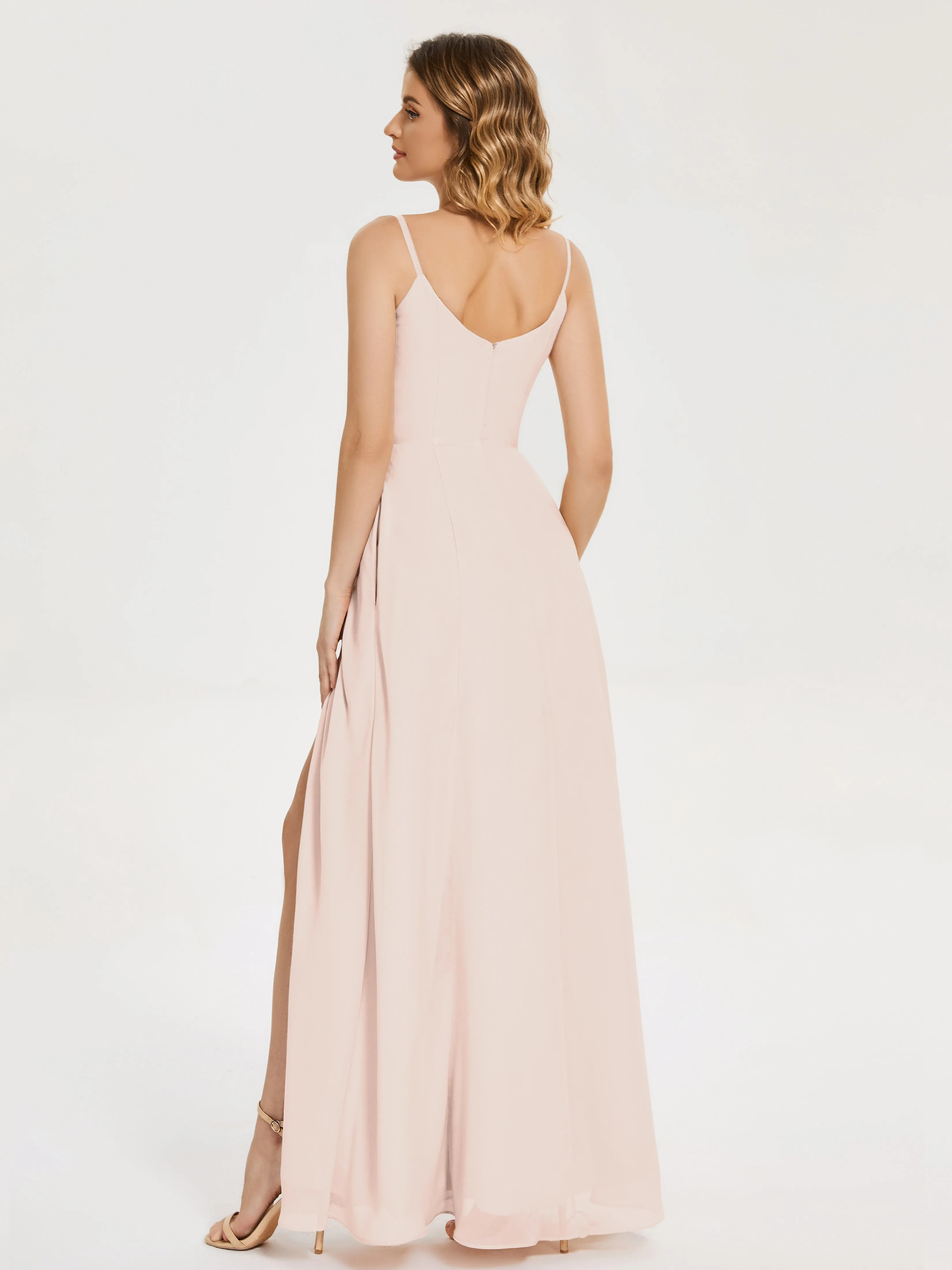 Blake Cowl Split Chiffon Bridesmaid Dresses