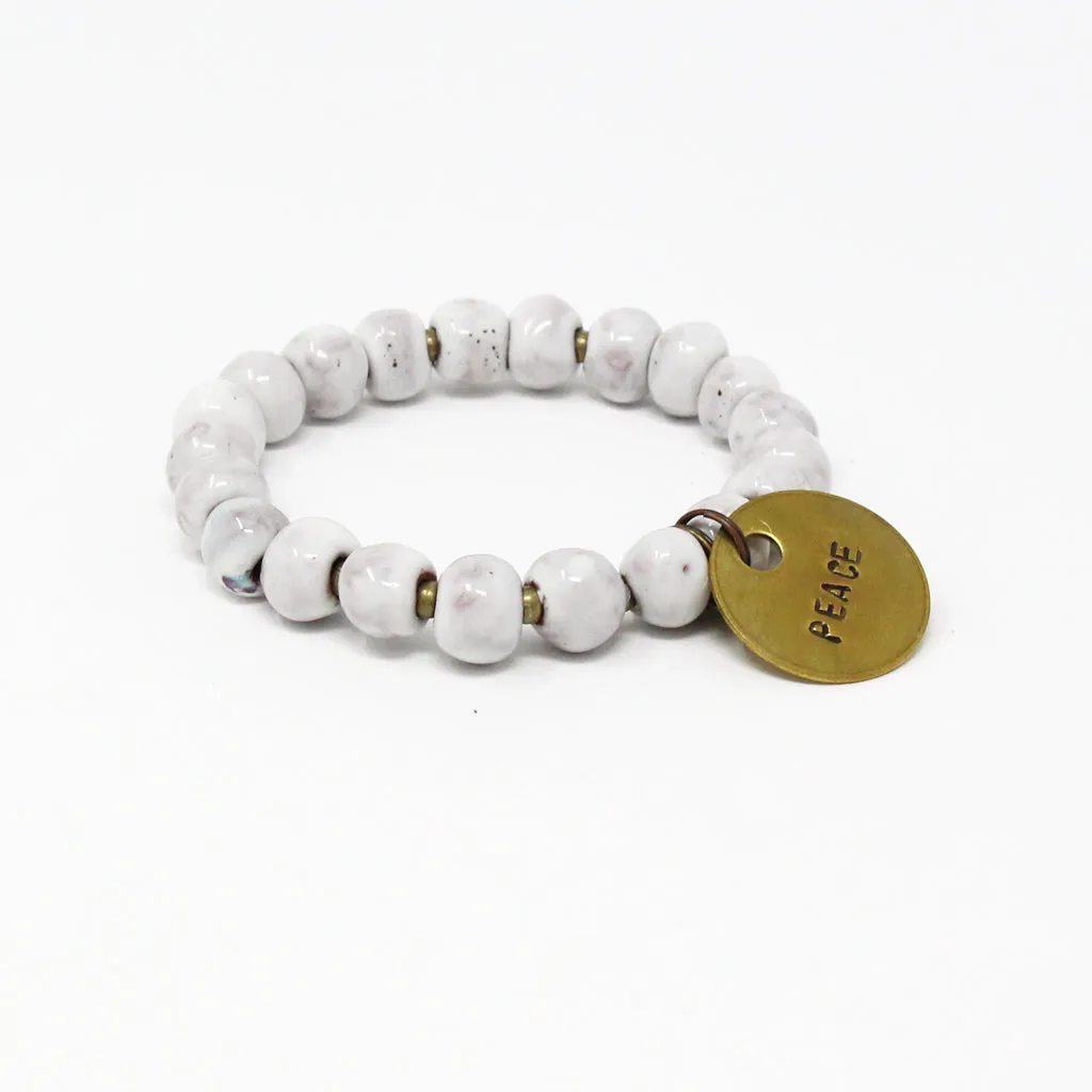 Blanc White Inspiration Charm Bracelet