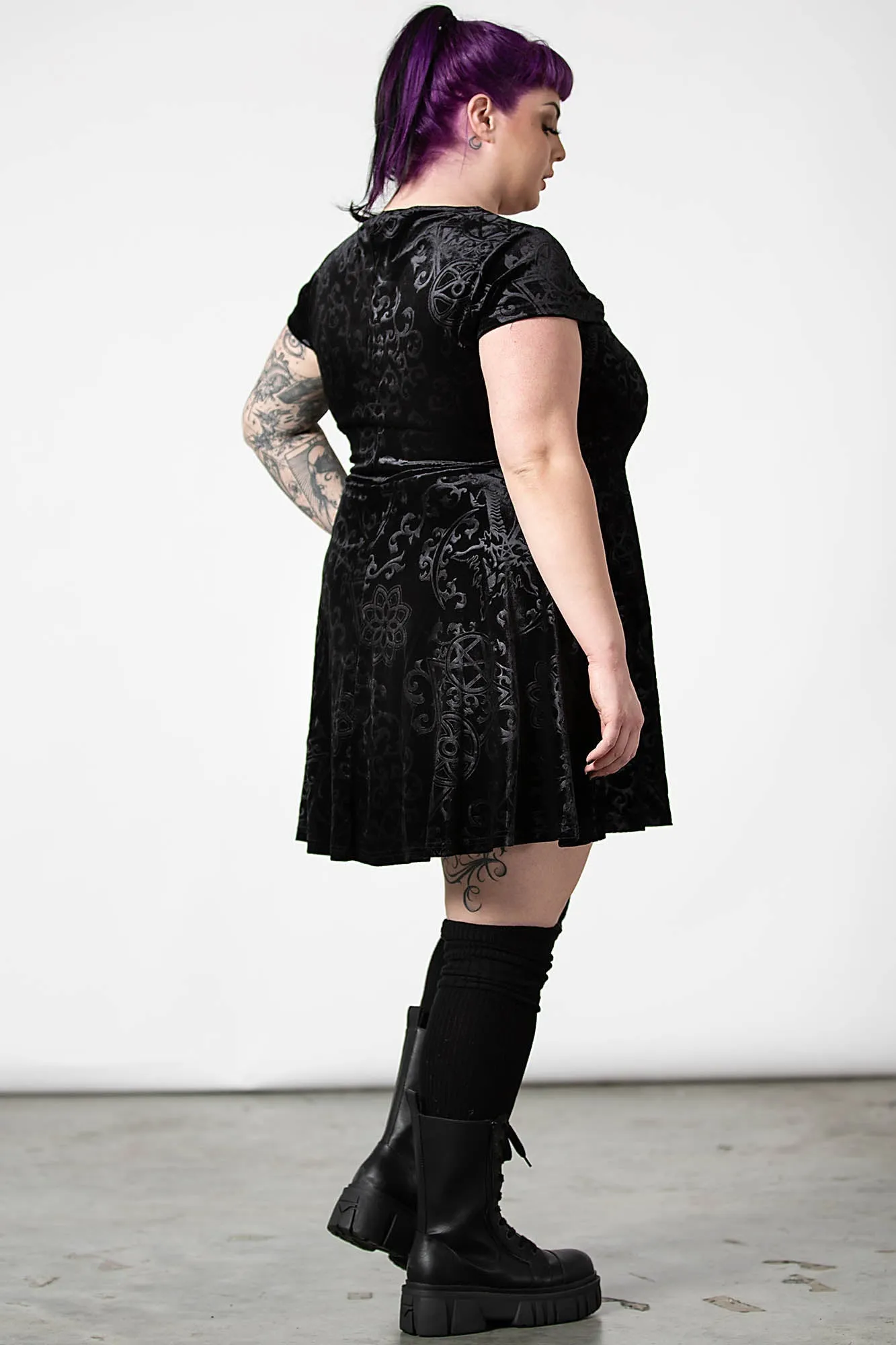 Blasphemia Keyhole Skater Dress