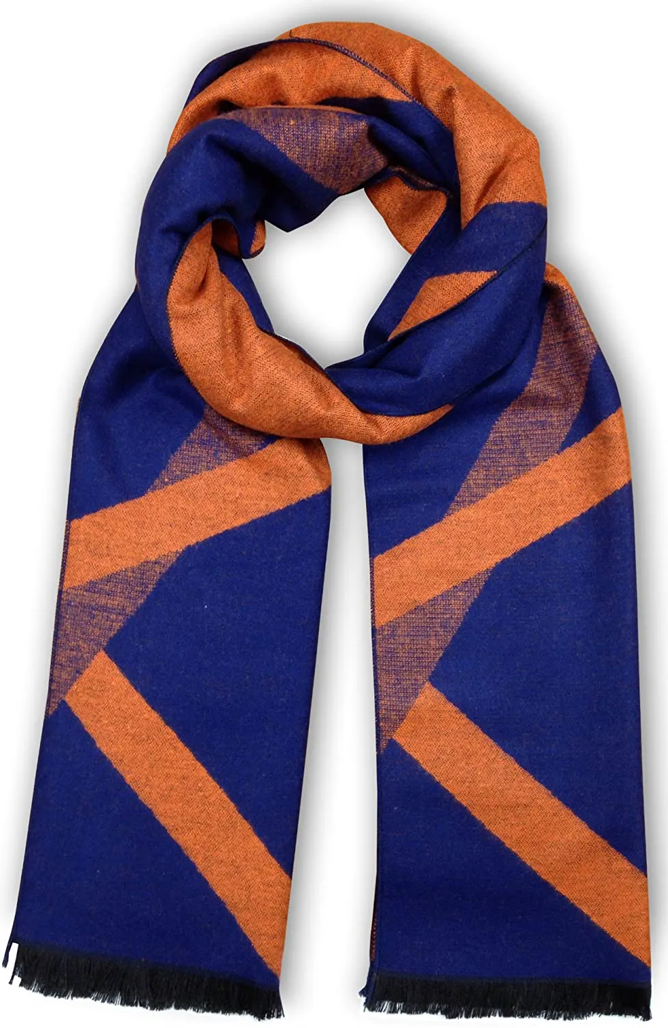 Bleu Nero Luxurious Winter Scarf Premium Cashmere Feel Unique Design Selection