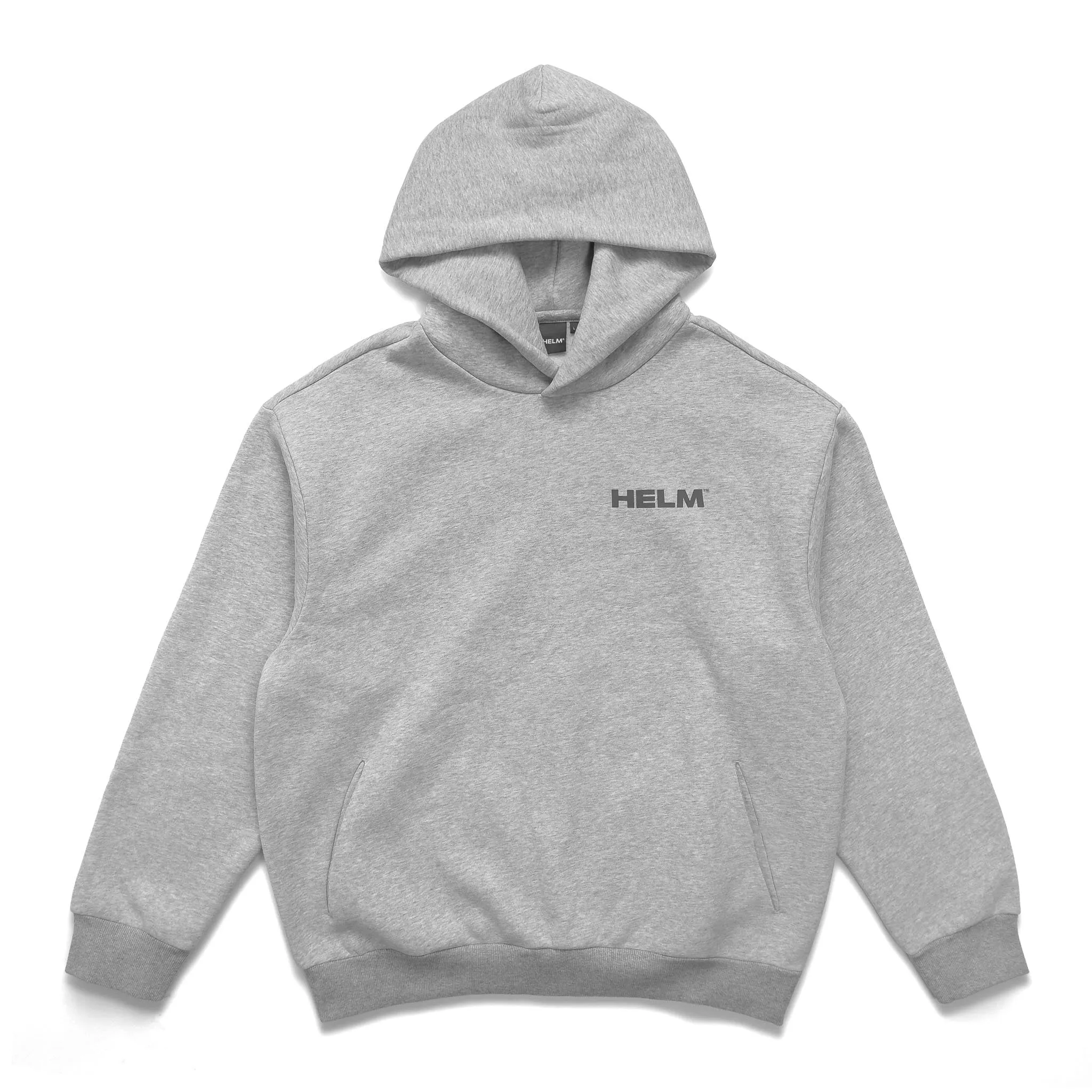 Block Logo Hoodie | Heather Grey