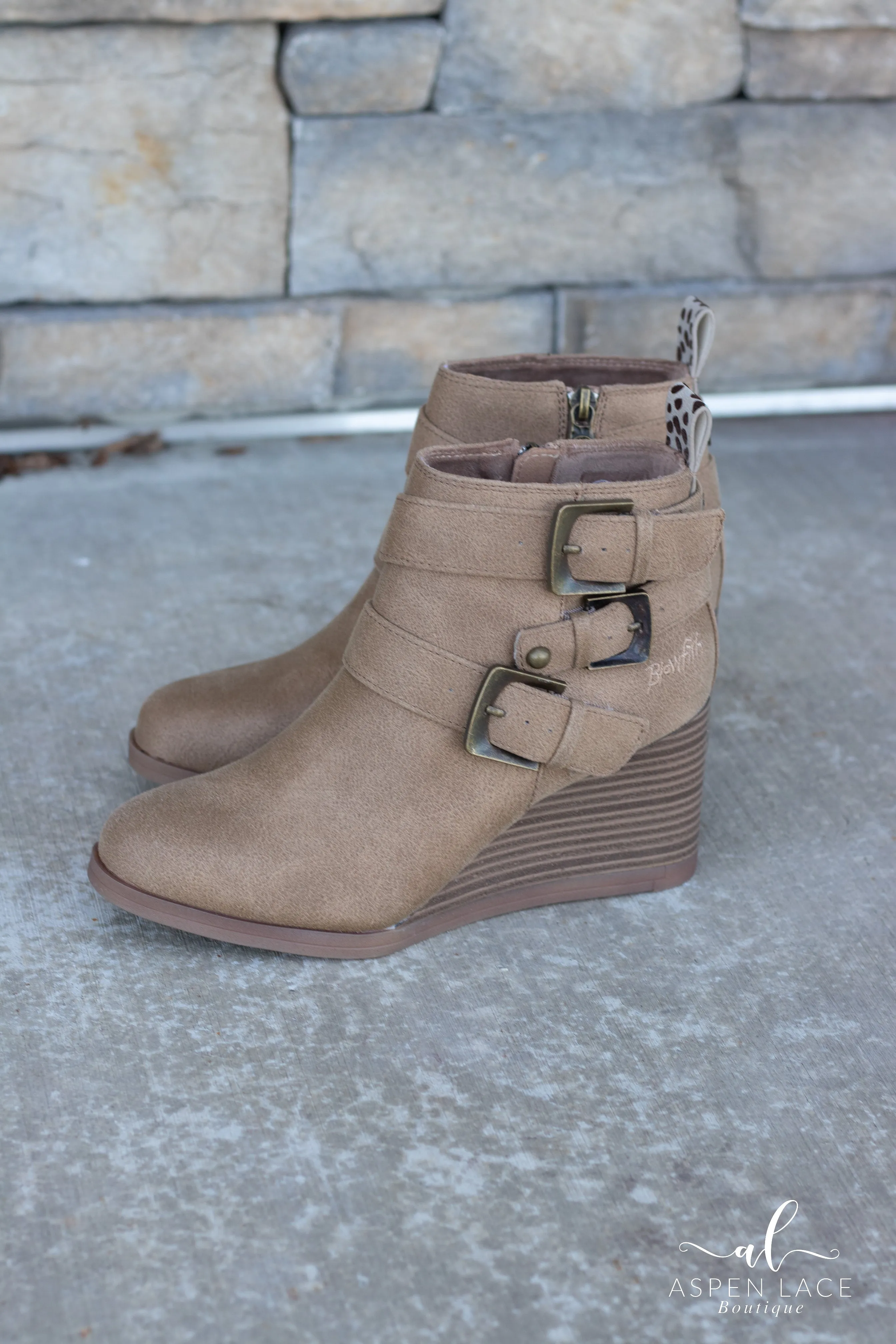 Blowfish Pomela Booties (Almond)