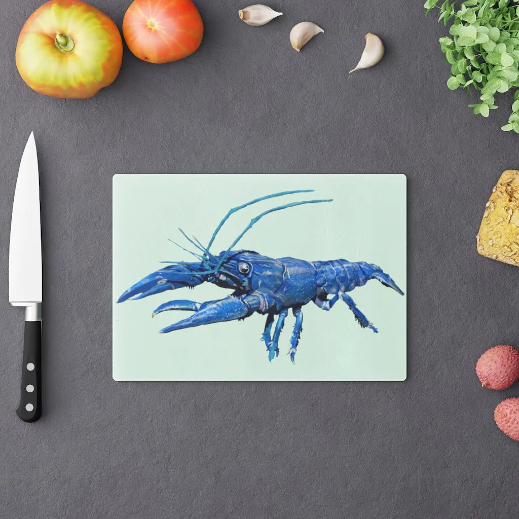 Blue Crawfish Cutting Board