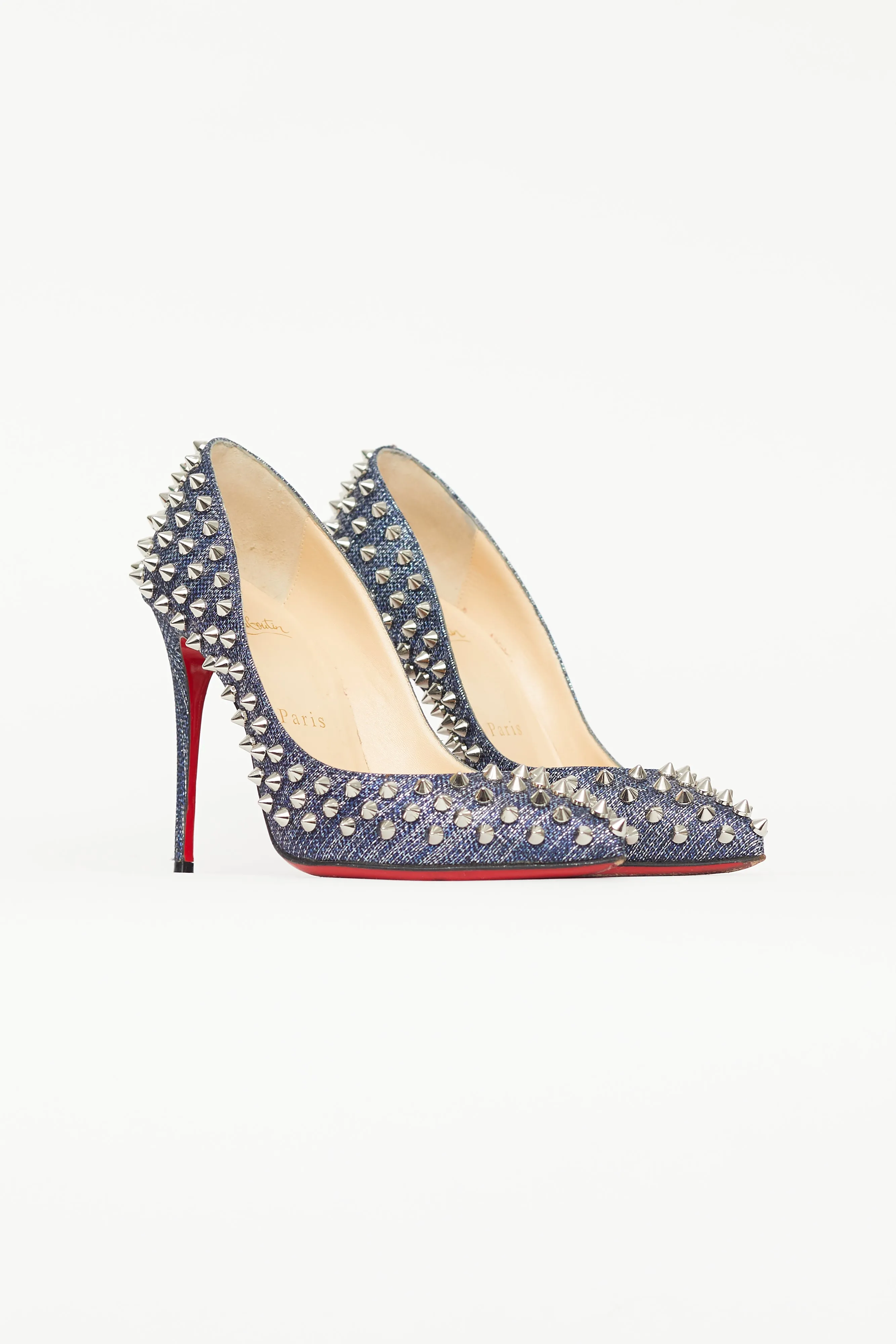 Blue Denim Follies Spike Heel