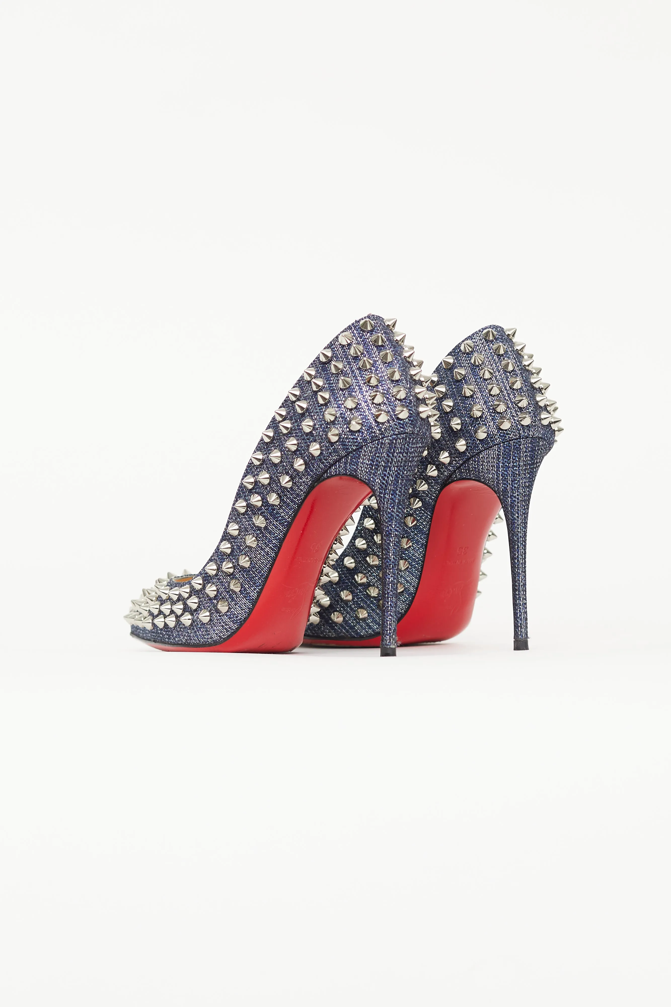 Blue Denim Follies Spike Heel