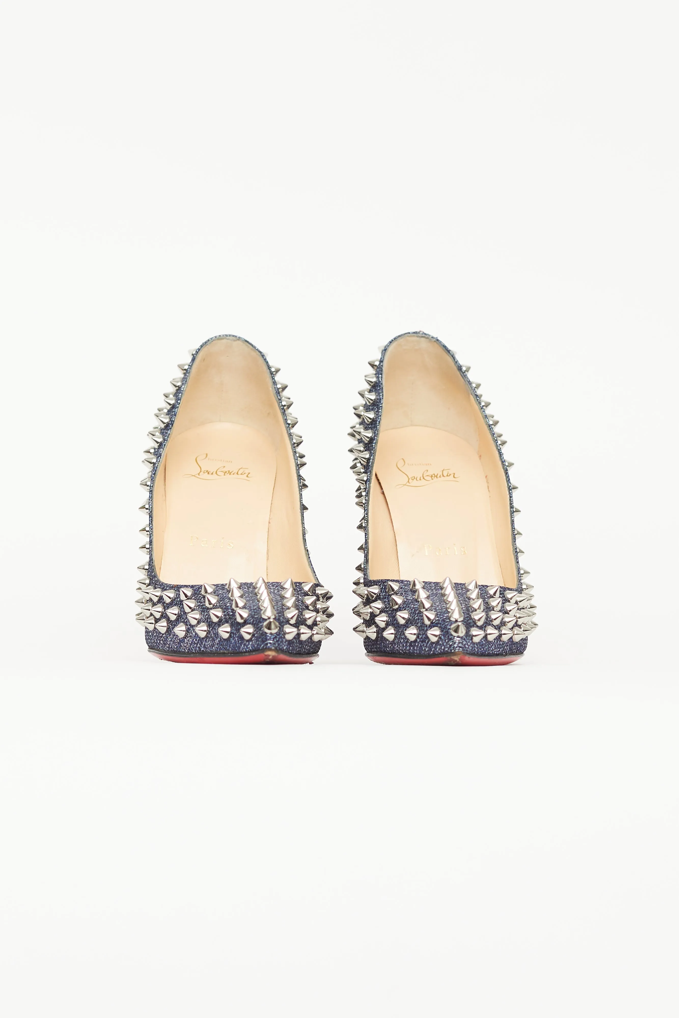 Blue Denim Follies Spike Heel