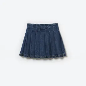 Blue Denim Mini Skirt