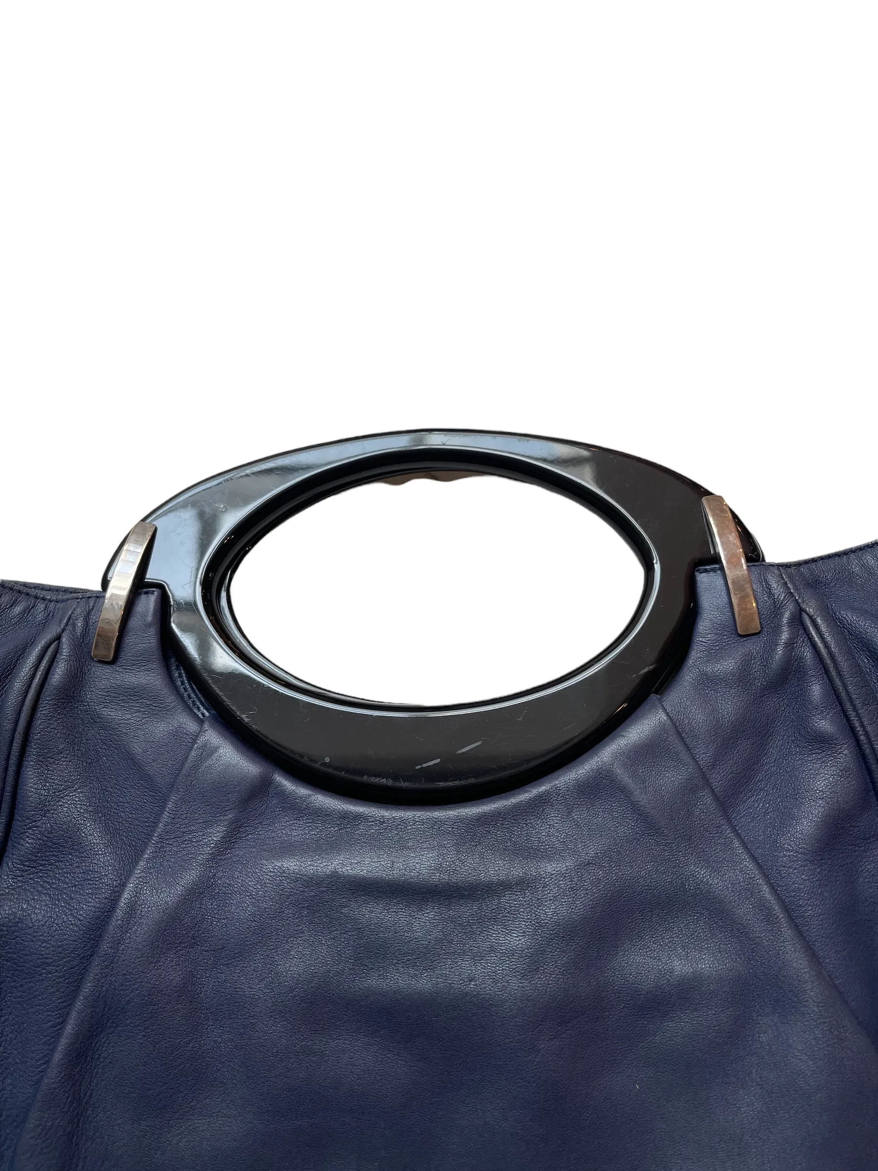 Blue Leather Bag