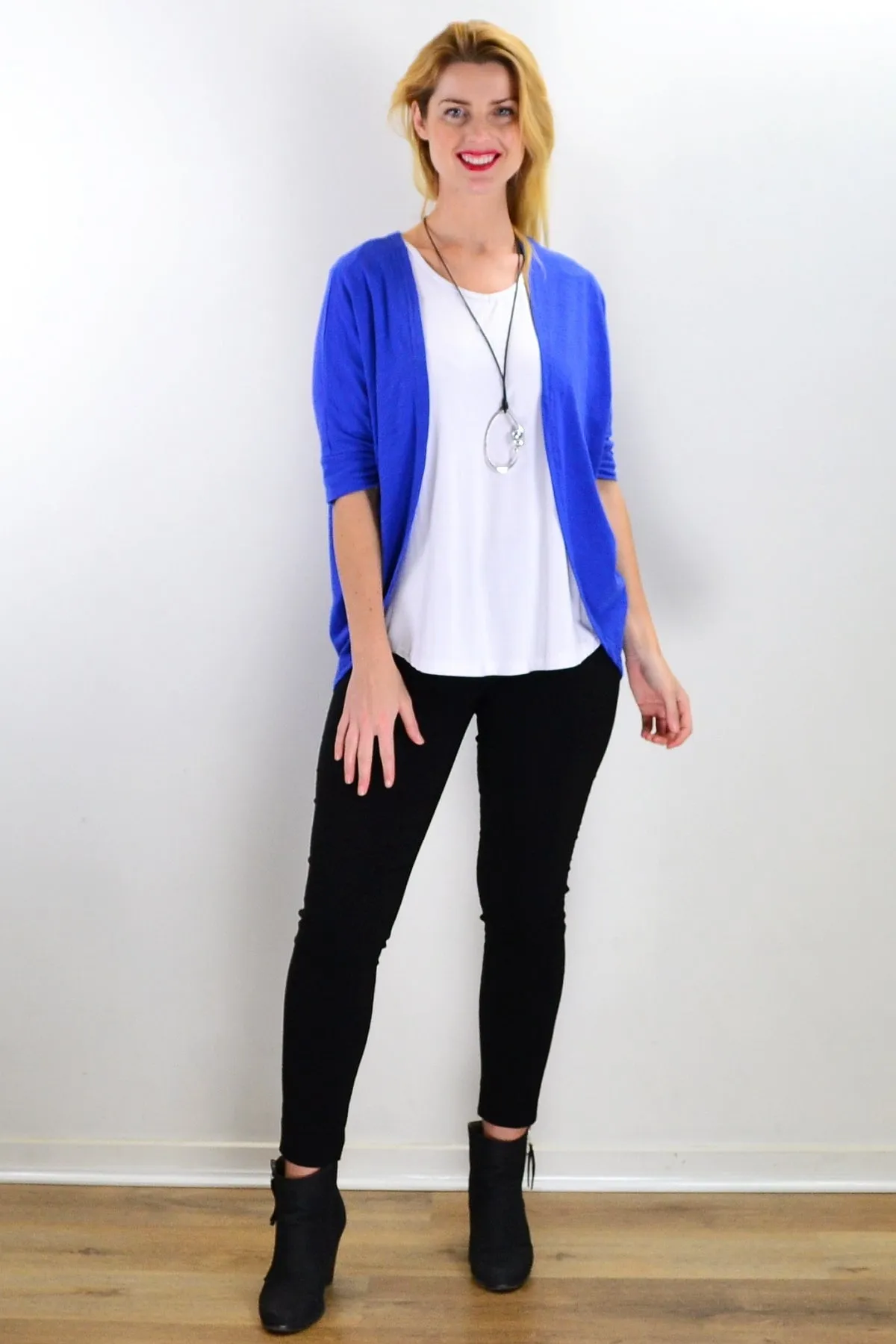 Blue Mini Shrug Cardigan