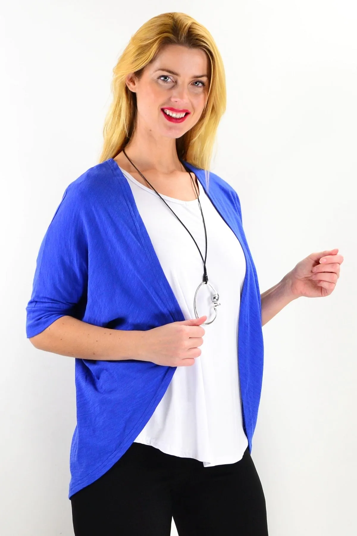 Blue Mini Shrug Cardigan