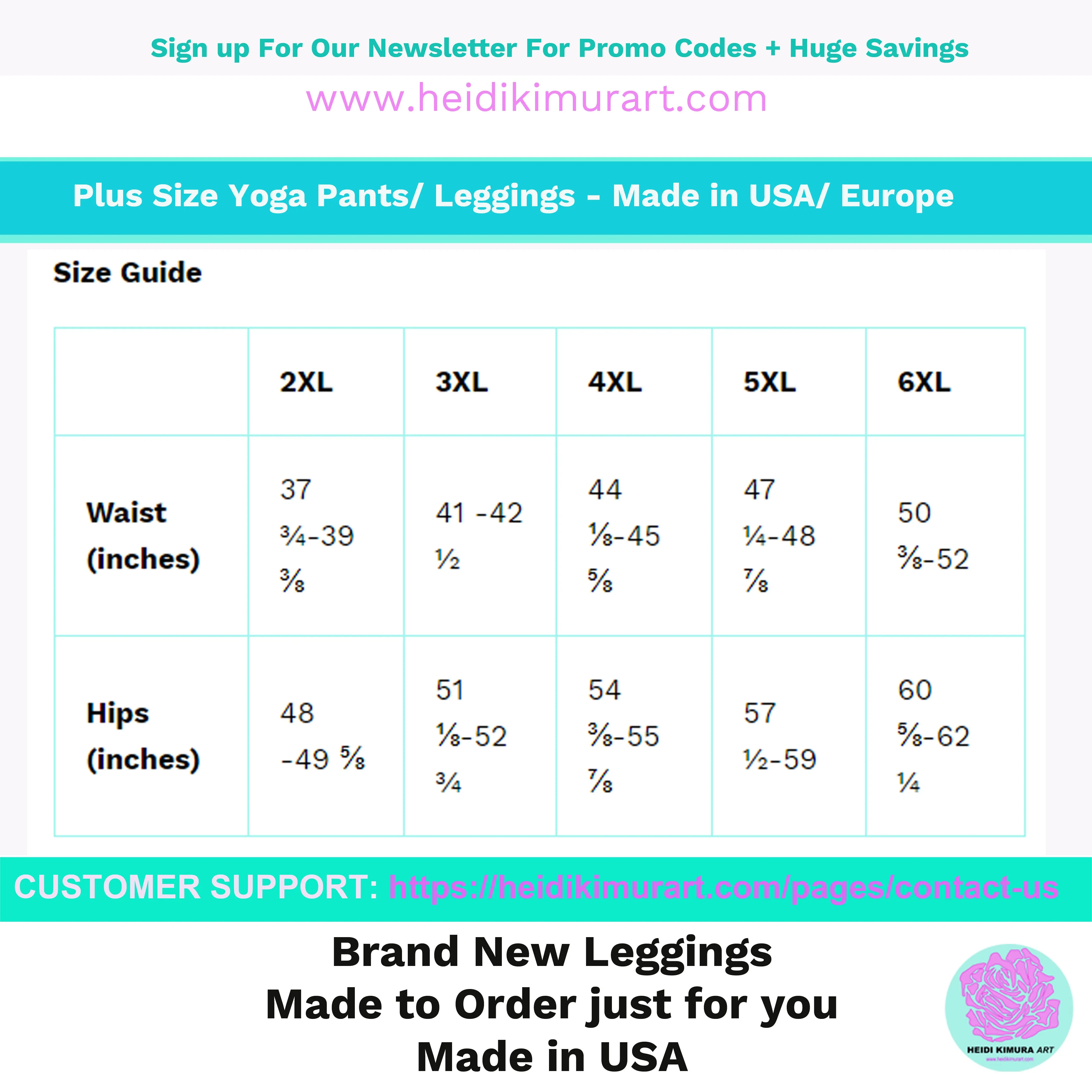 Blue Striped Plus Size Leggings, Sporty Modern Women's Modern Yoga Pants- Made in USA/EU