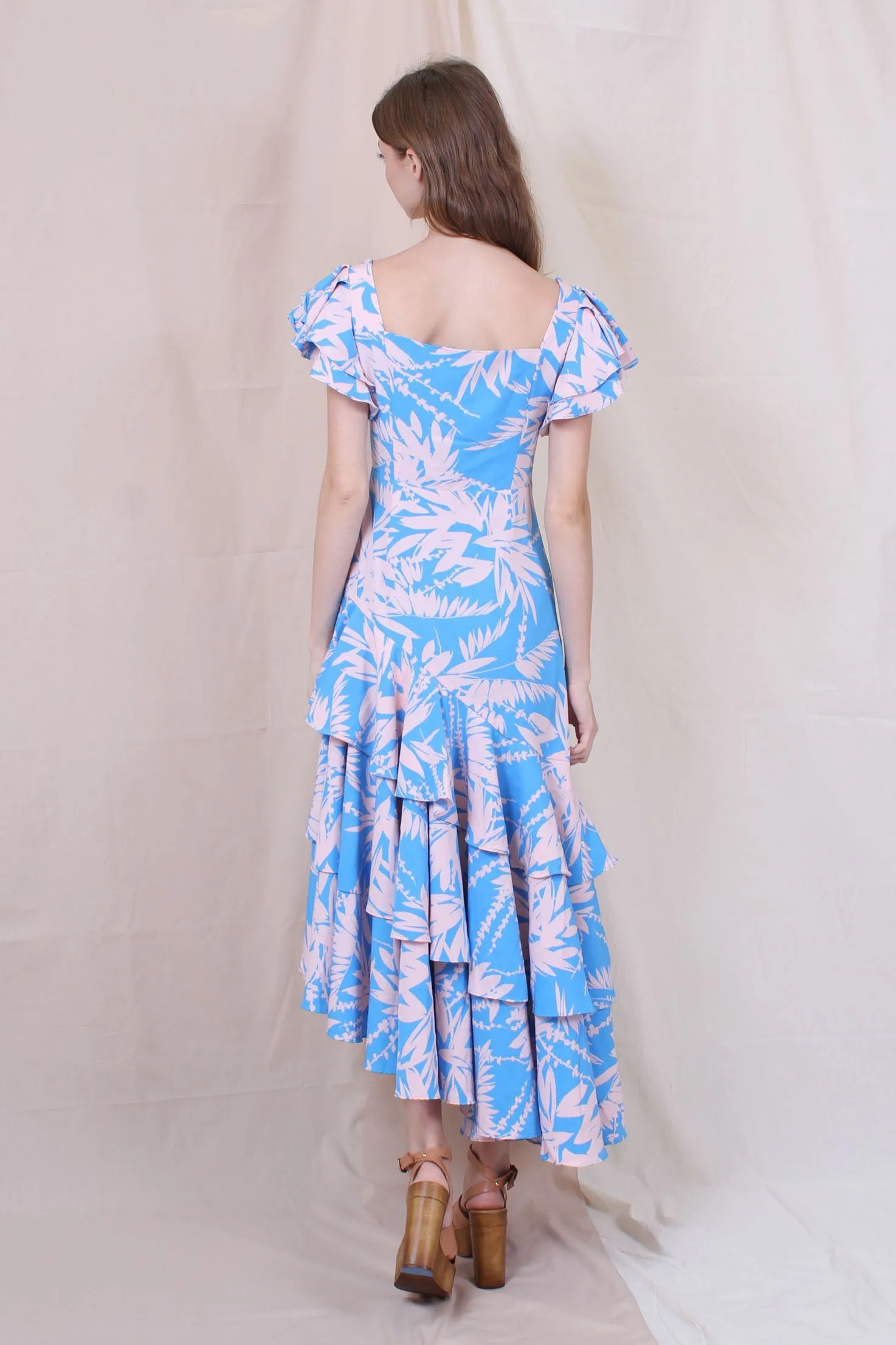 Blue Tropical Tanya Dress