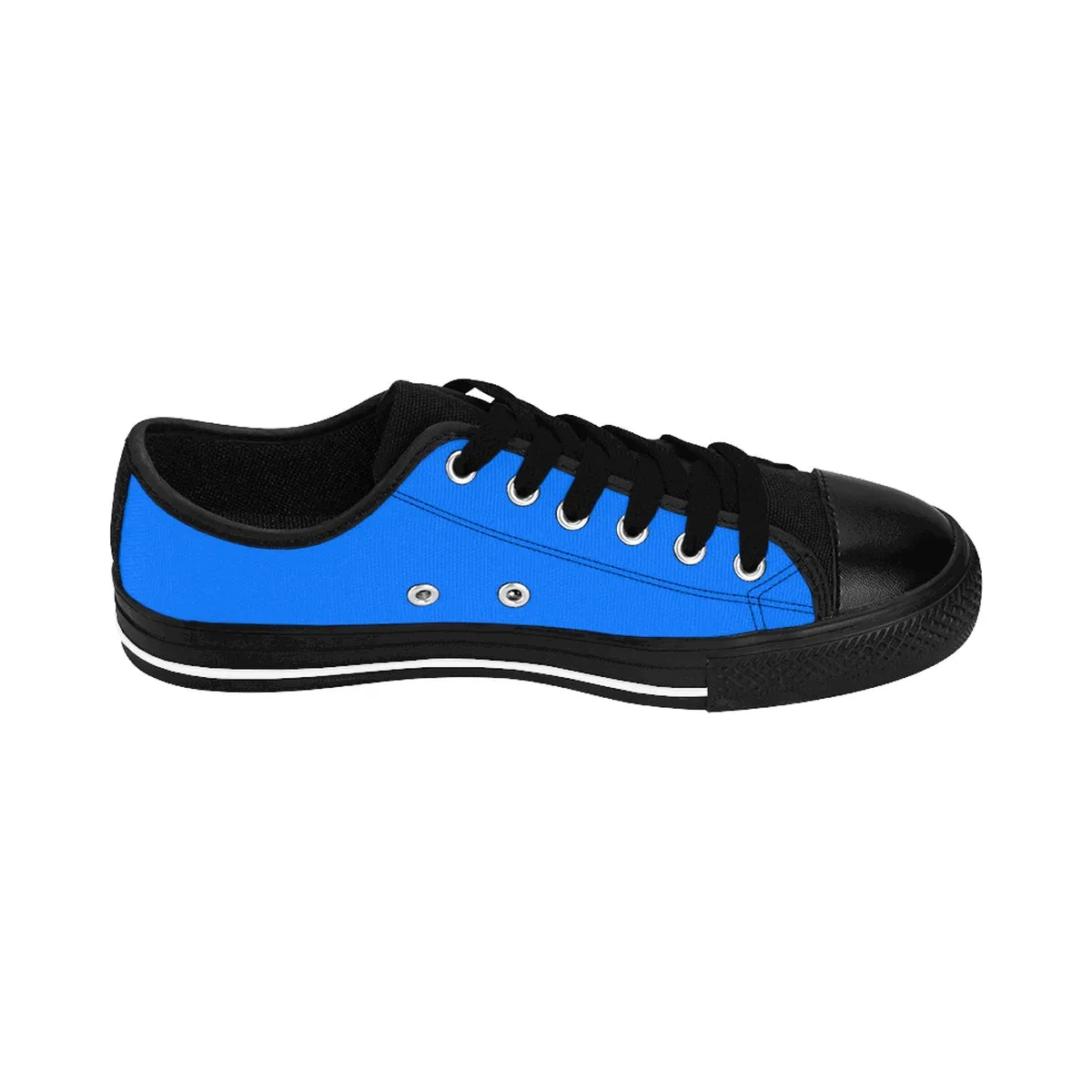 Blue Women's Low Tops, Designer Low Top Women's Sneakers Tennis Running Shoes (US Size: 6-12)