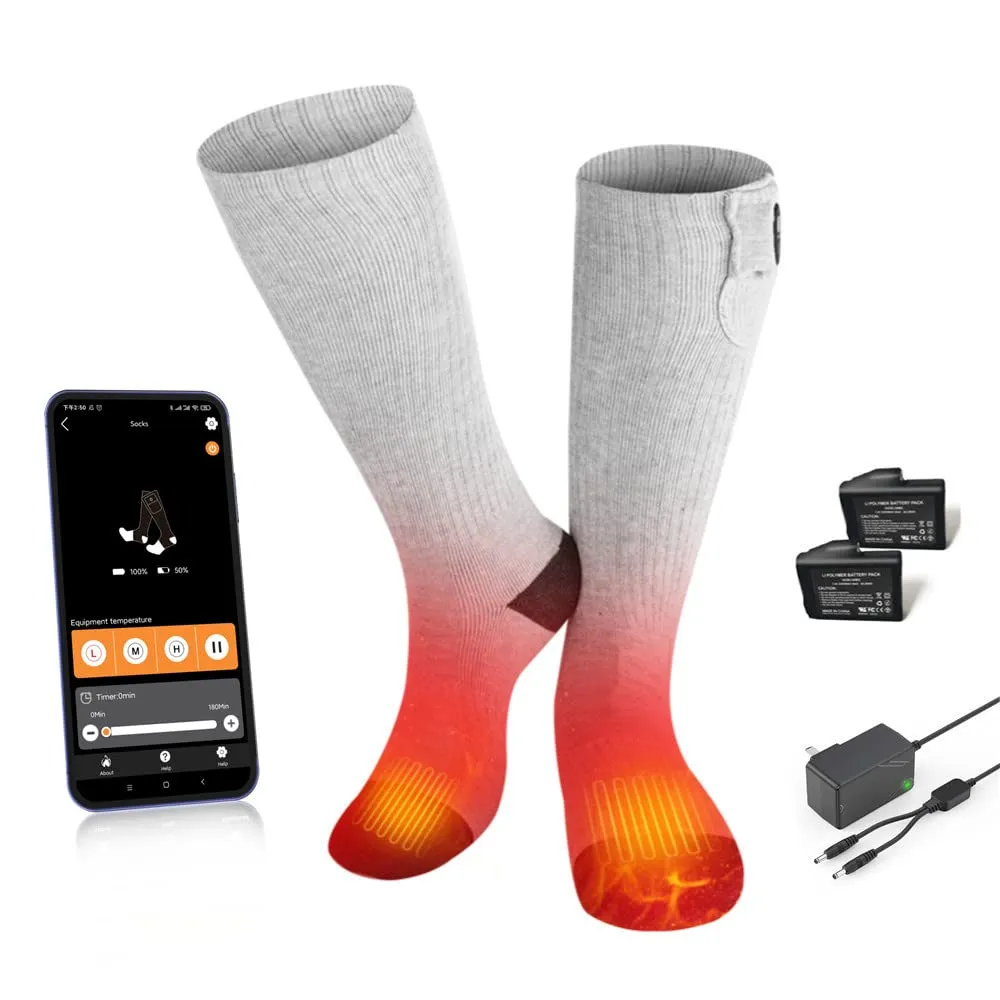 Bluetooth Enabled Mobile Warming Heated Socks