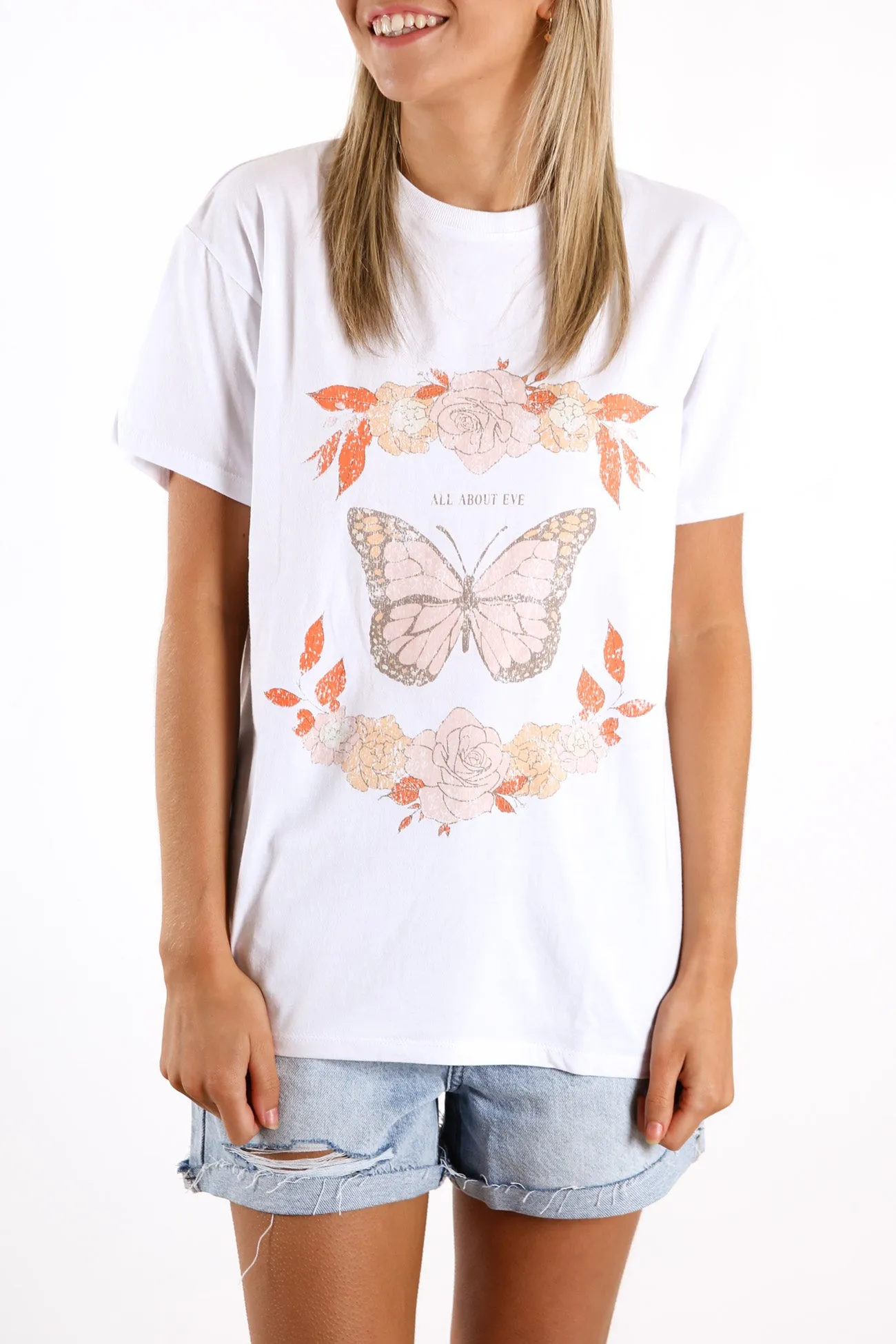 Blushing Tee White