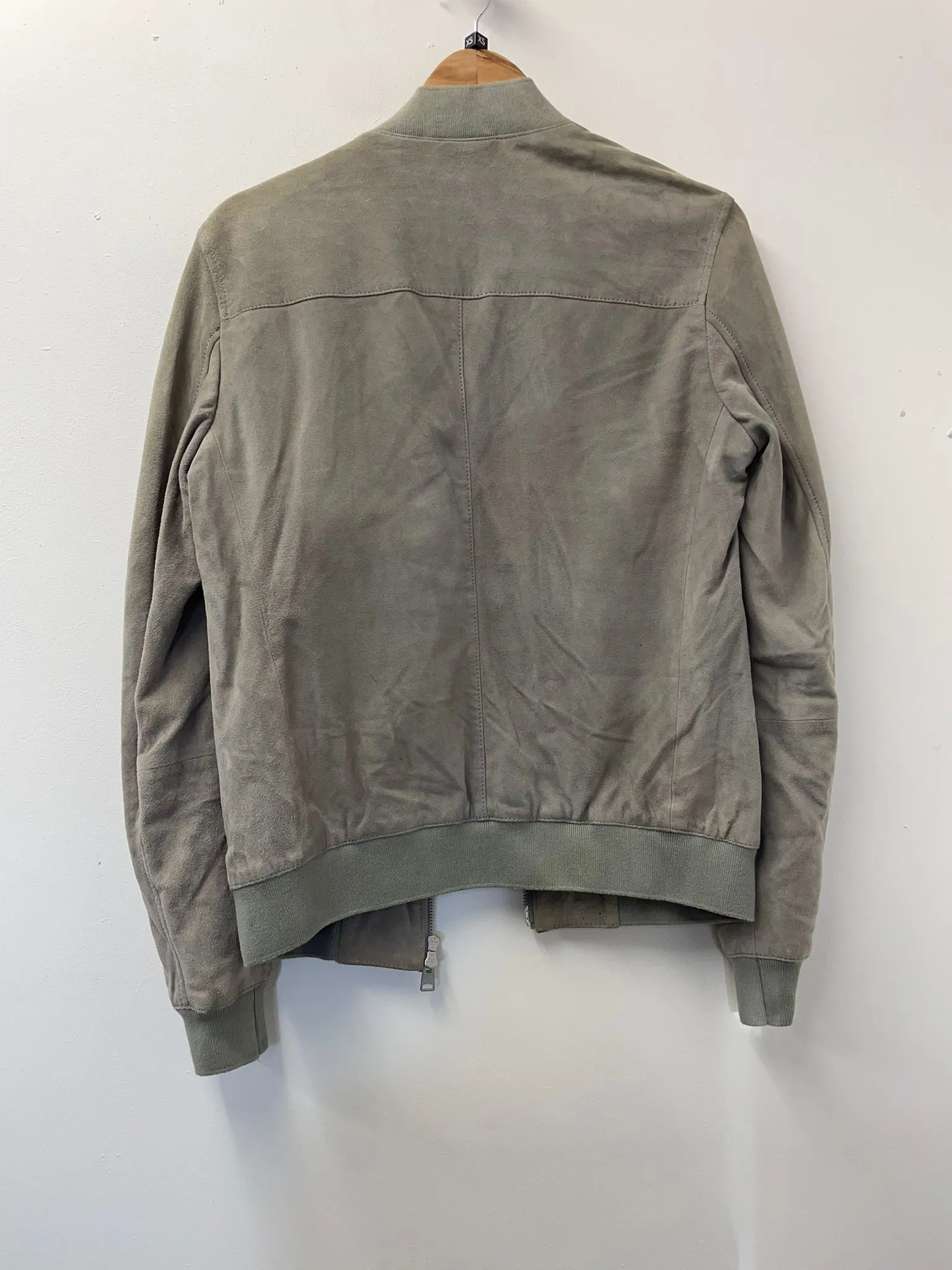 BNWT AllSaints Kemble Suede Bomber Jacket