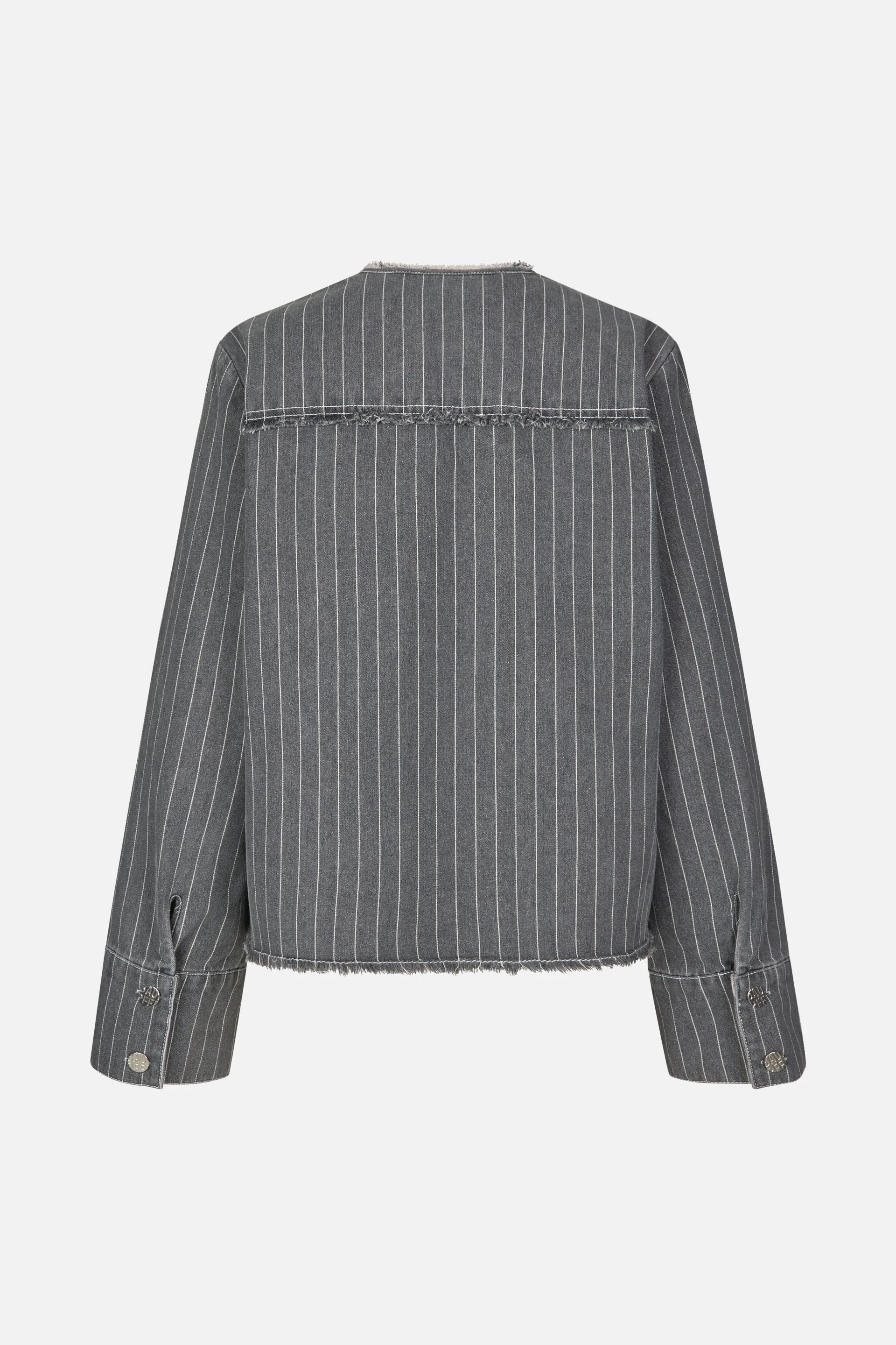 BO | Grey Pinstripe Denim