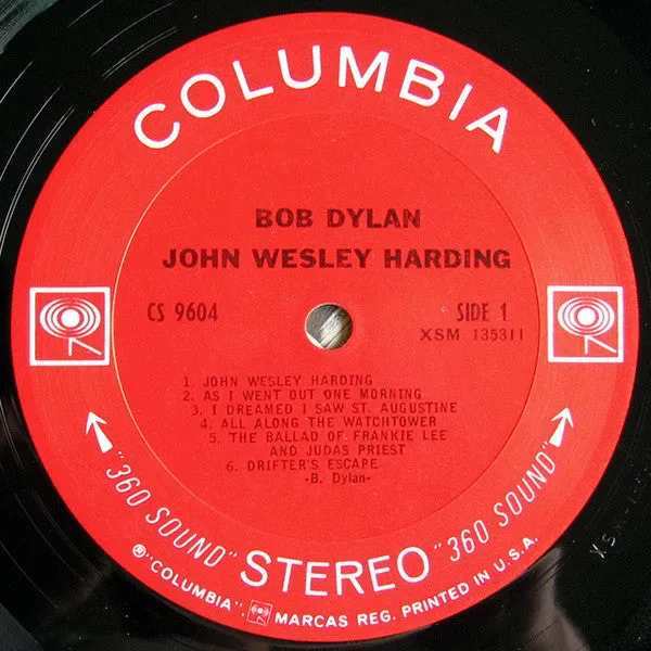 Bob Dylan - John Wesley Harding (LP, Album) (VG)