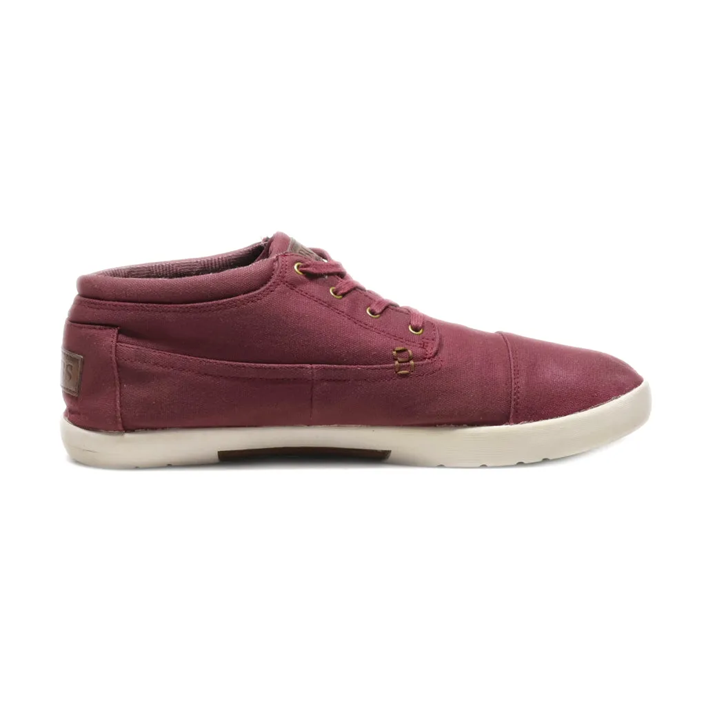 Bobs Casual Lace Ups Canvas Maroon Colour For Men