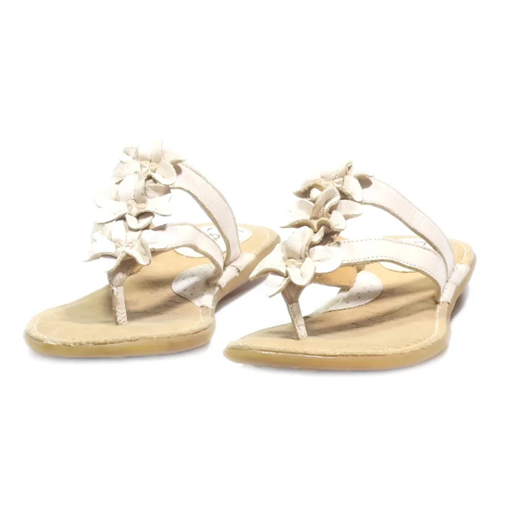 B.O.C Flat Sandals Leather Beige Colour For Women