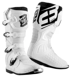 Bogotto MX-3 Motocross Boots with Shin Guard, White